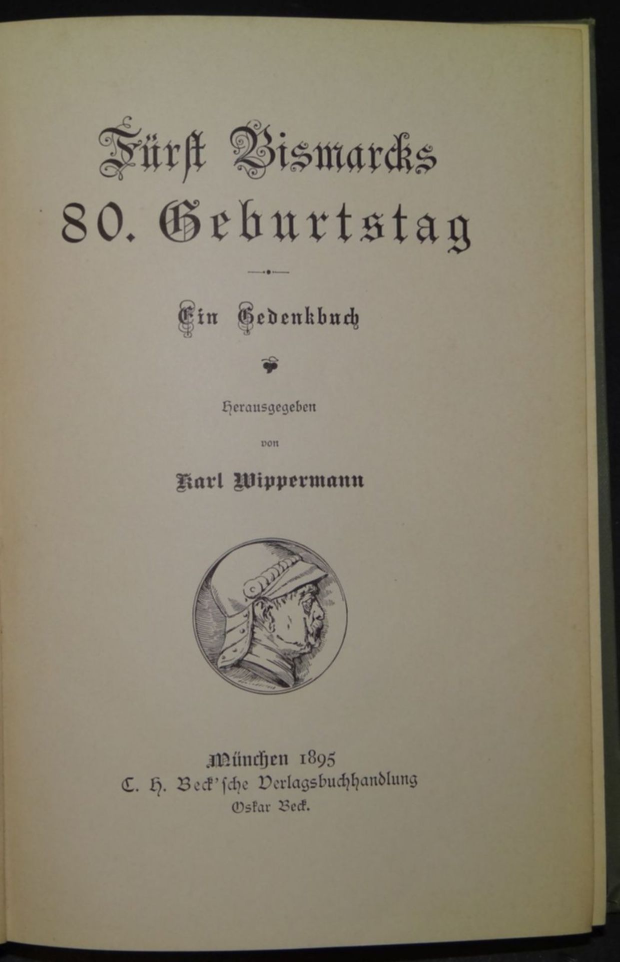 Gedenkbuch "Fürst Bismarck's 80. Geburtstag", 189 - Bild 2 aus 4