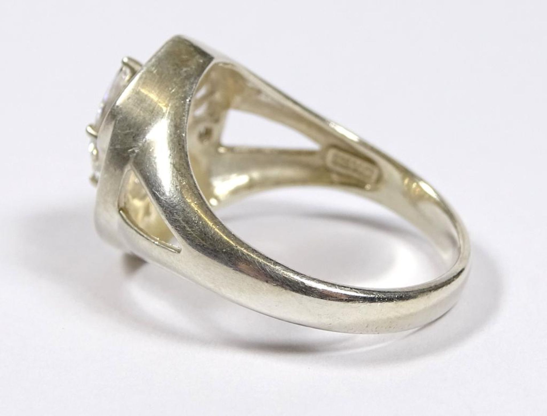 Ring,Silber 925er,Zirkone, 6,5gr., RG 65 - Bild 4 aus 5