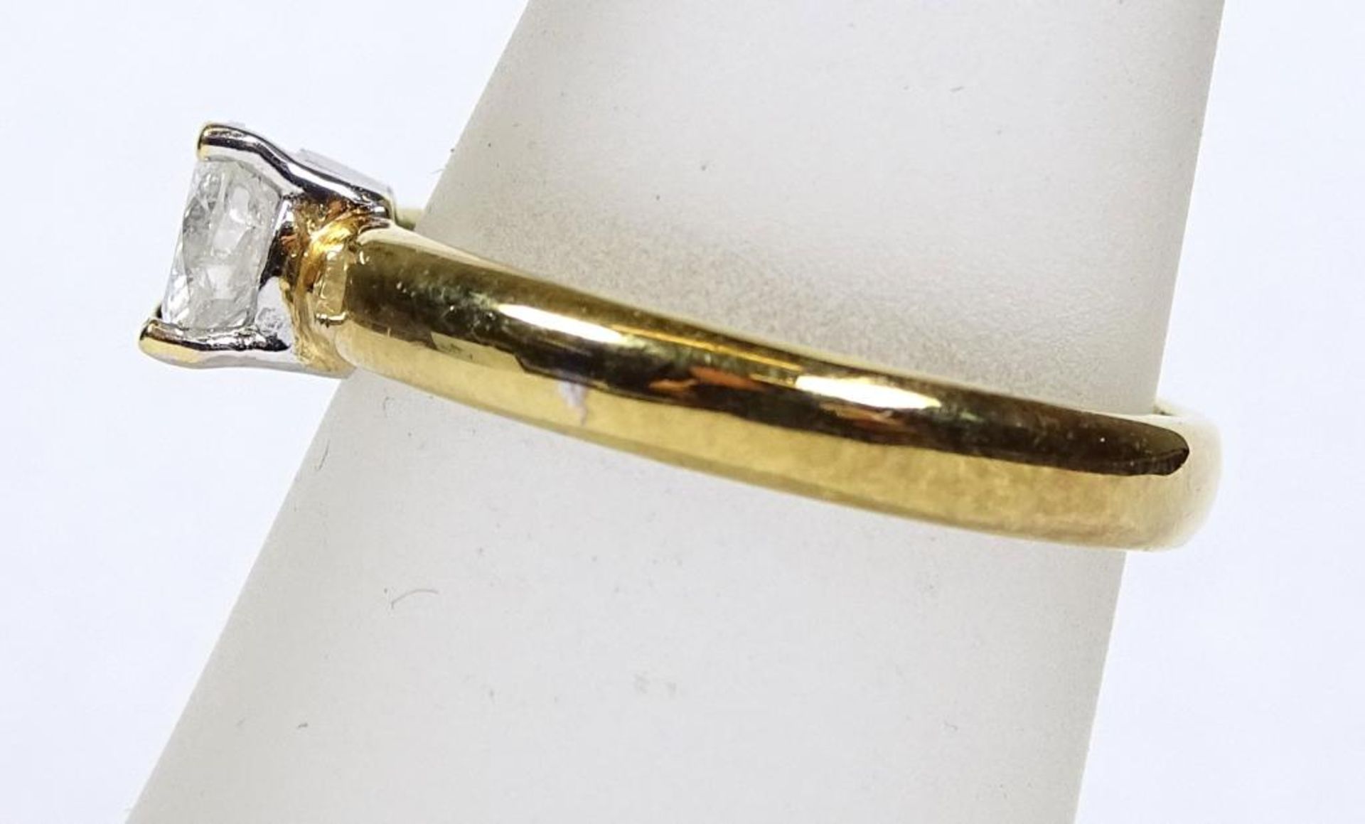 Solitär Ring,Gold 585/000,Brillant 0,50ct., w-p2, 2,99gr., RG 52/5 - Bild 5 aus 7