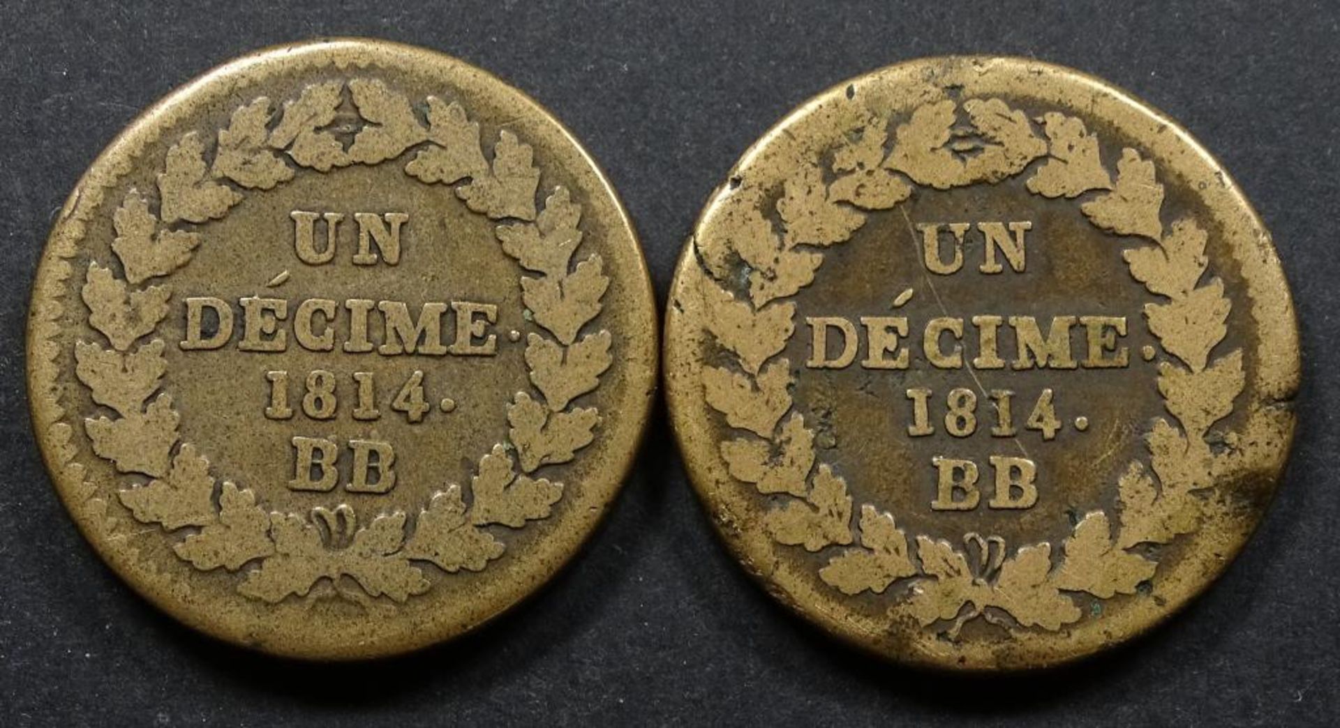 2x Medaillen, Frankreich,1814 - Bild 2 aus 2