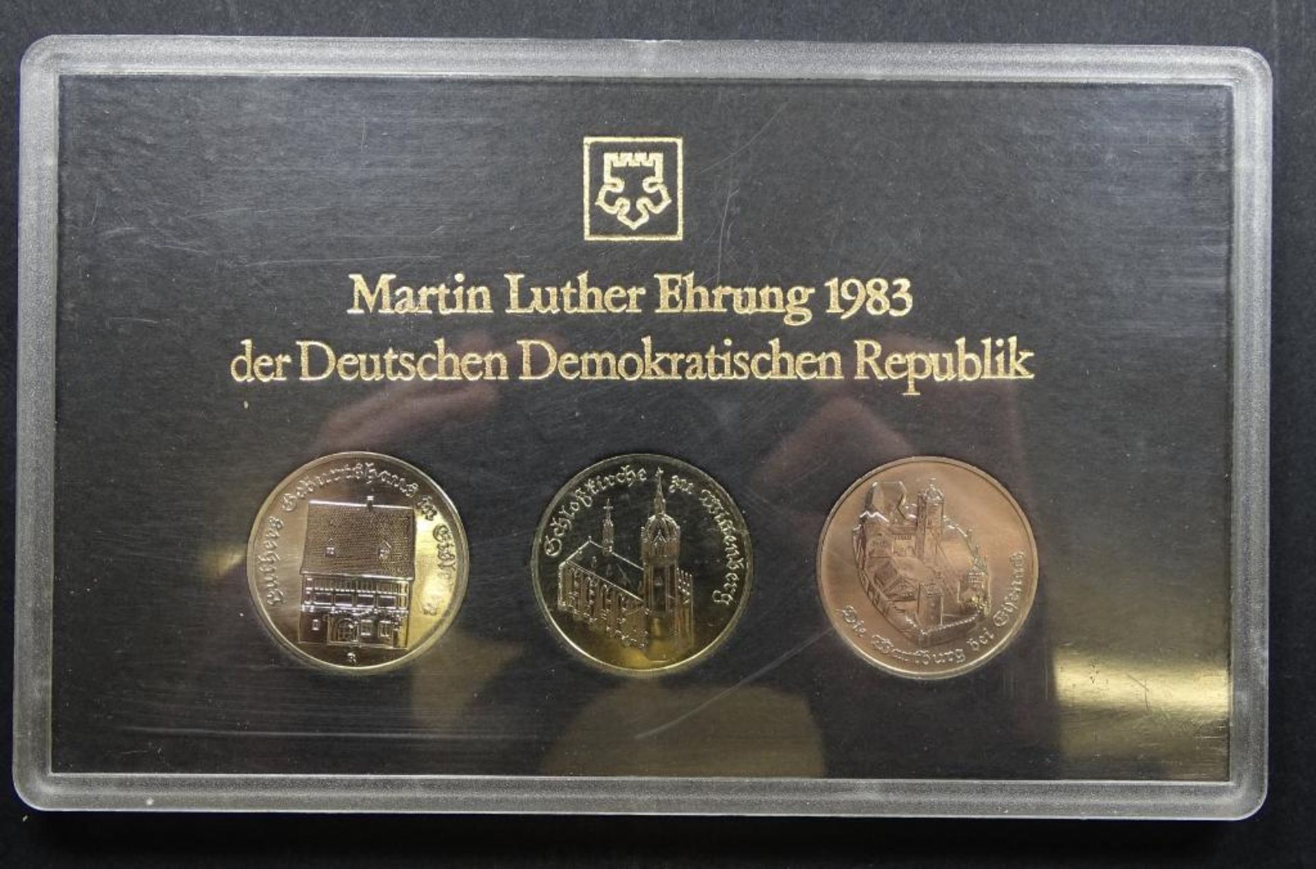 3 Münzen,"Martin Luther Ehrung 1983,DDR,OV