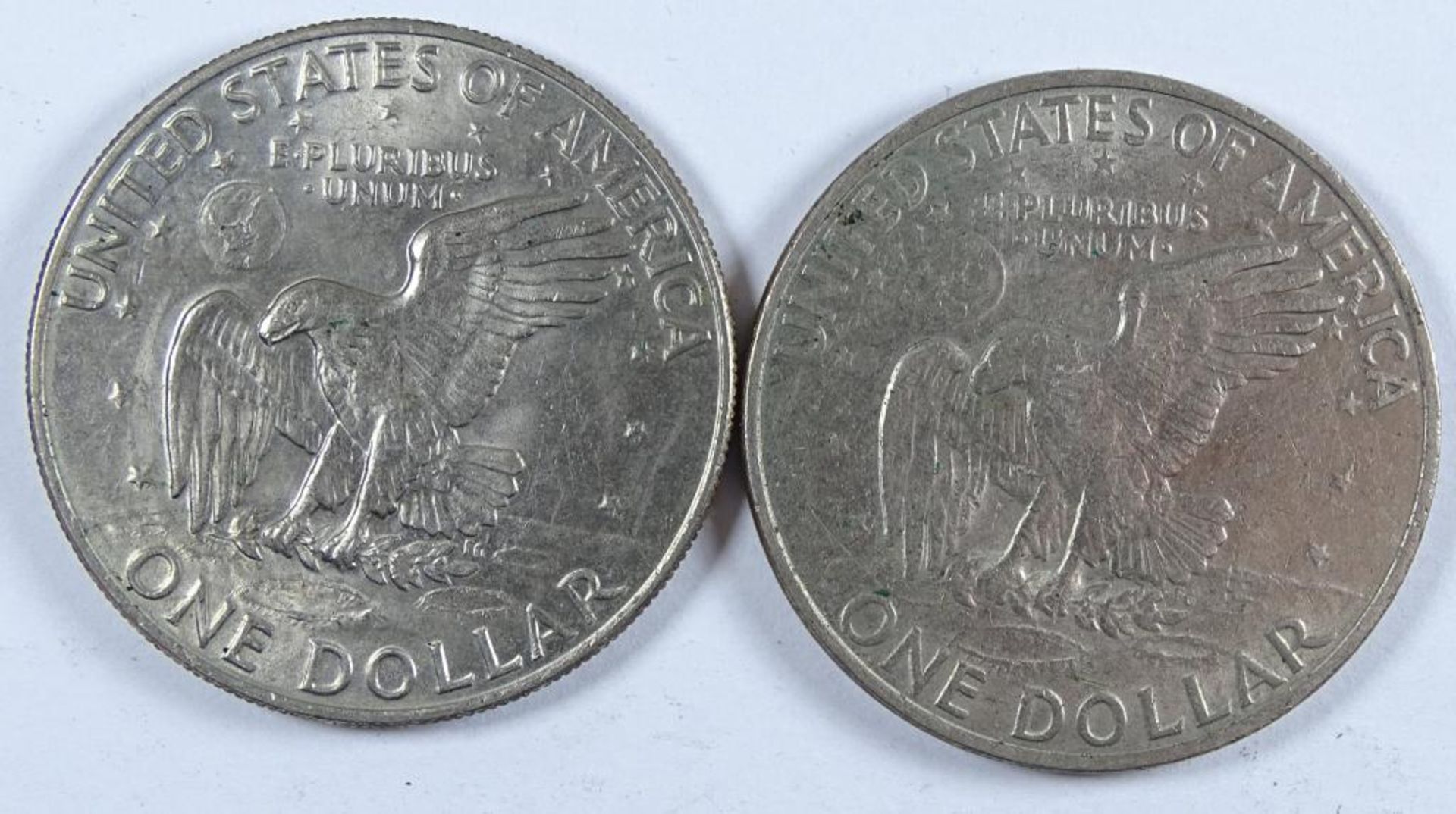 2x One Dollar,USA, 1972 u. 1974