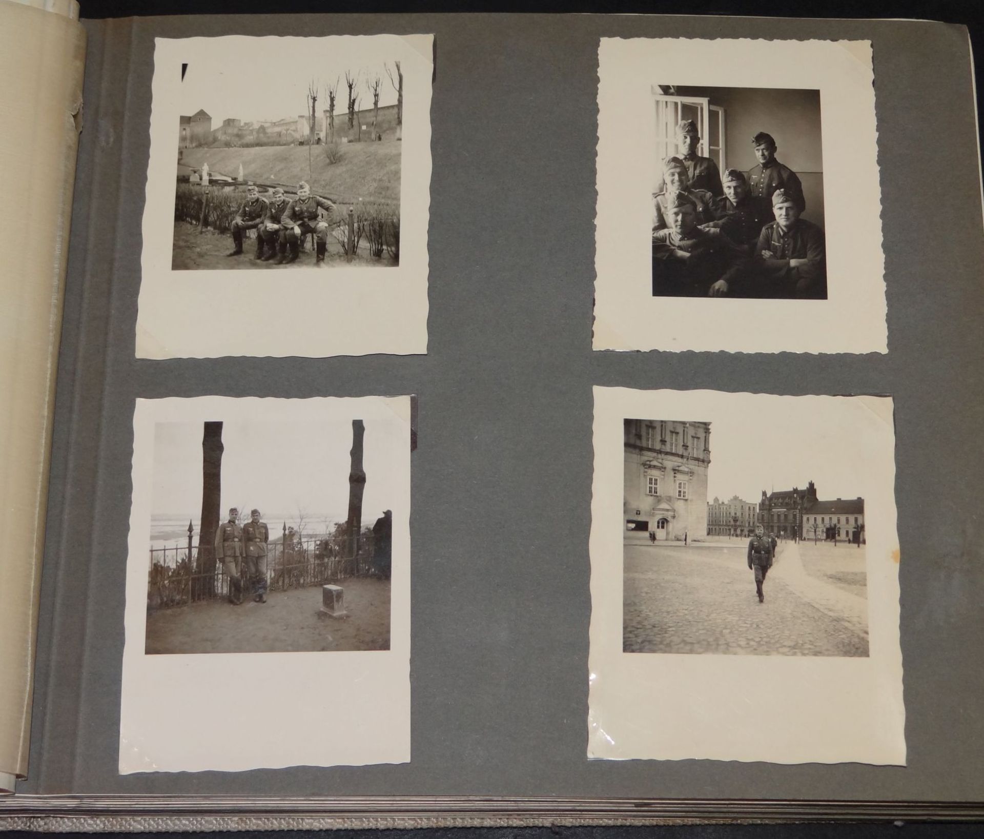 Fotoalbum "Meine Kriegserlebnisse" mit 191 Fotos, hpts. Kasernenleben, aber auch Frankreichfeldzug