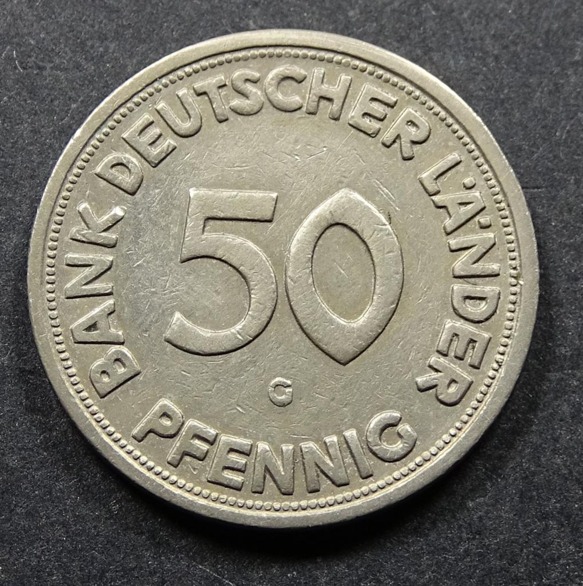 50 Pfennig, 1950 G., Bank Deutscher Lände - Bild 2 aus 3