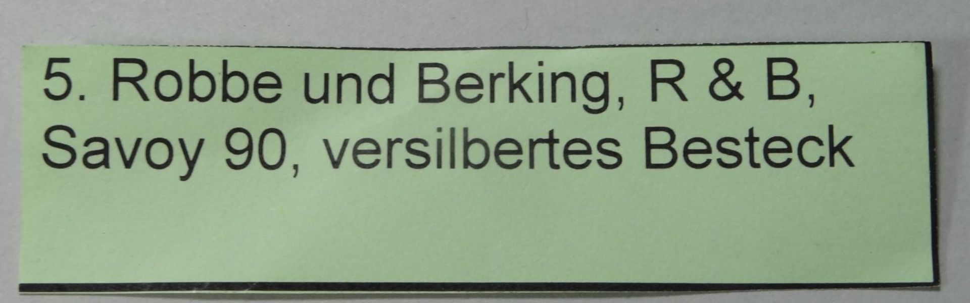 30 tg. Besteck versilbert "Robbe&Berking"" Dekor Savoy 90 - Bild 5 aus 5