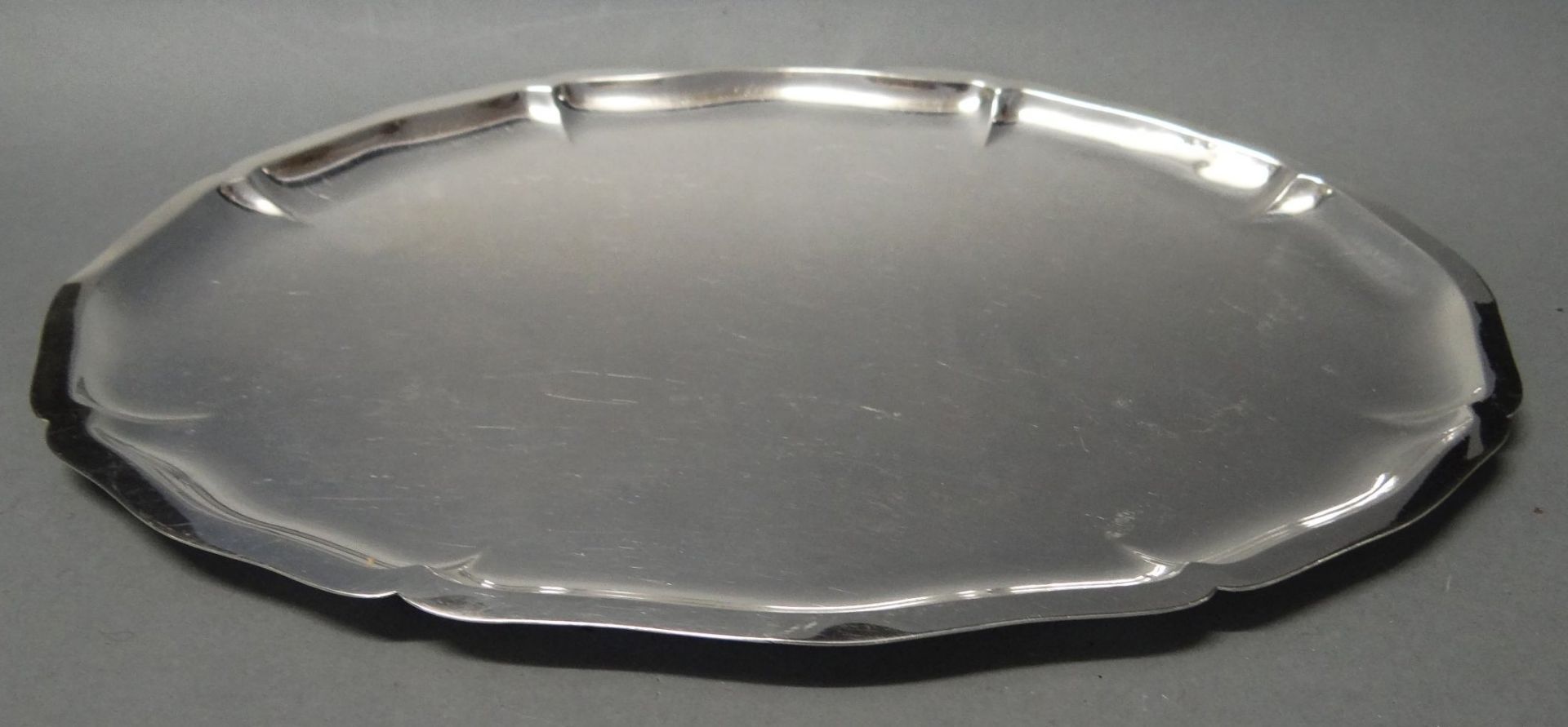 ovales Silbertablett-800-, 21x29 cm, 367 gramm