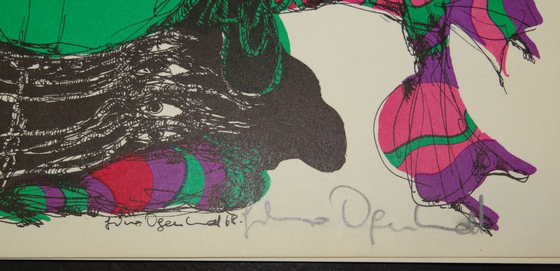 Die Beatles und Gertrude Degenhardt, 1968, Lithografien, ein Blatt Hand-signiert, - Bild 10 aus 10