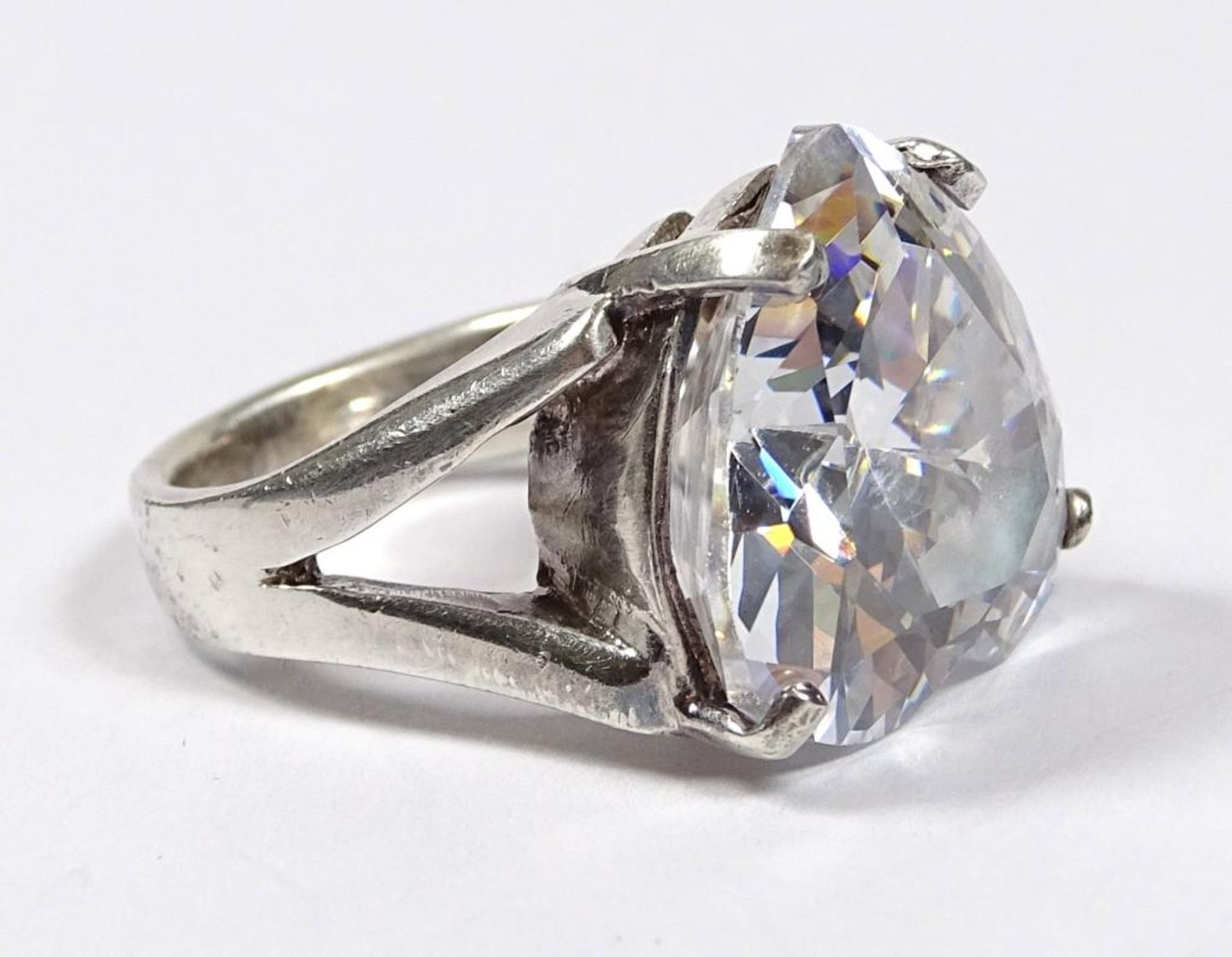 Massiver Ring,Silber 925er,Zirkon, 13,9gr.RG 51 - Bild 2 aus 3