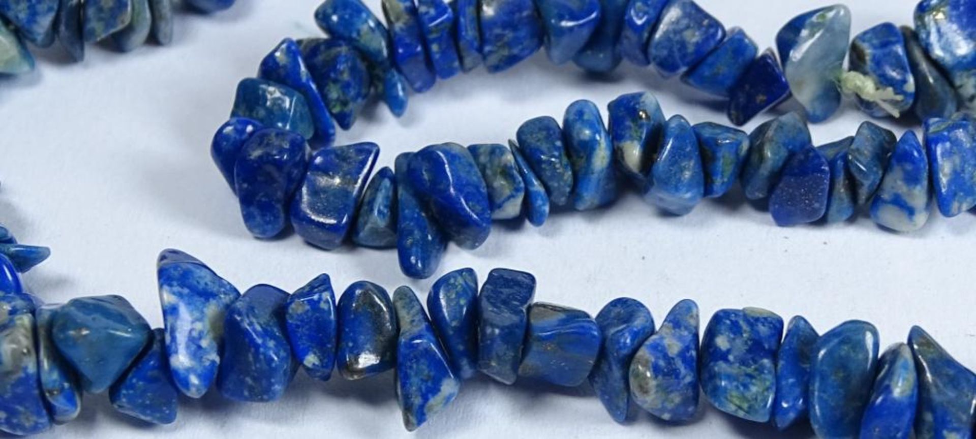 Lapislazuli Halskette,endlos,ca.L- 86cm, 52,4gr. - Bild 4 aus 4