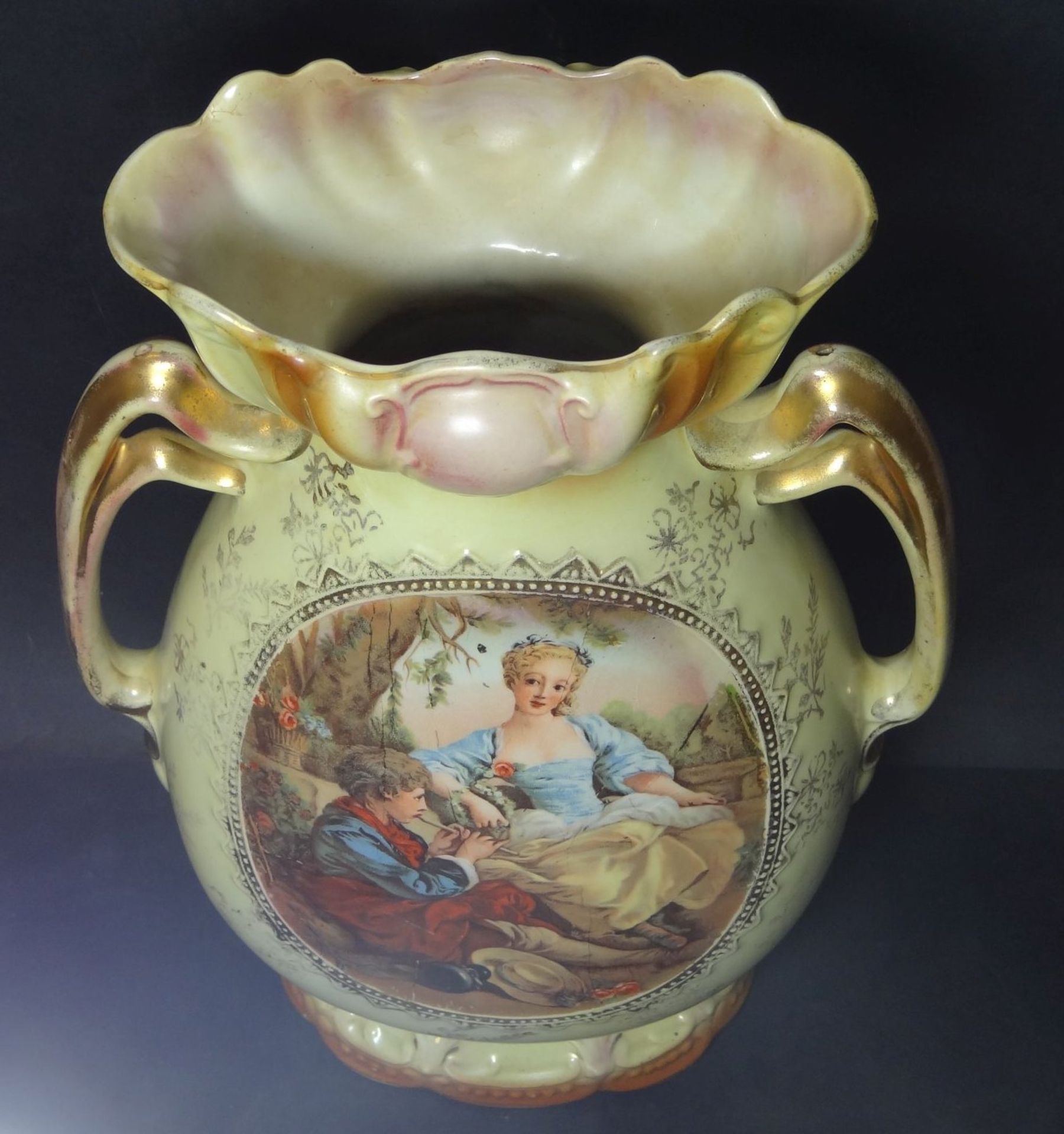 Jugendstil-Vase, England, H-35 cm - Bild 8 aus 8