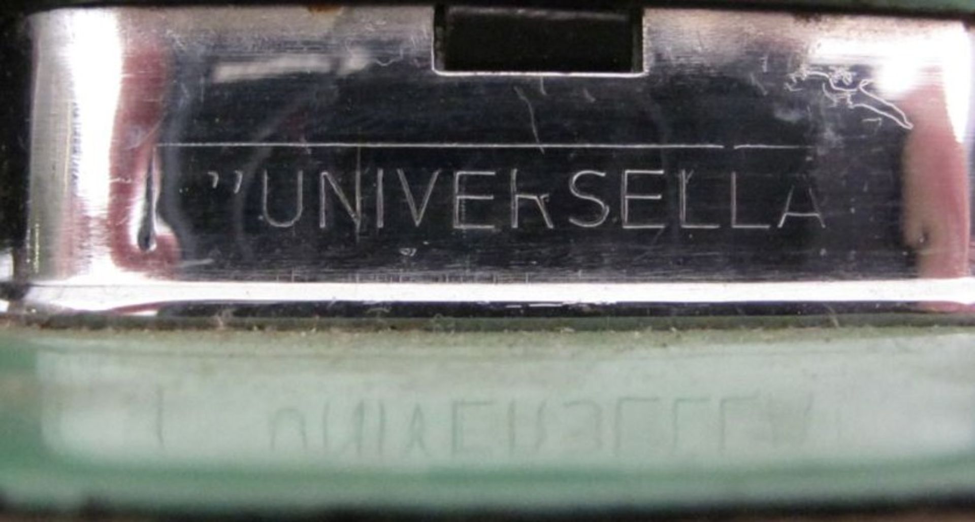 elektr. Bügeleisen "Universella", 110 V, D.R.P., H-10cm L-17cm, Funktion nicht geprüft - Bild 3 aus 4