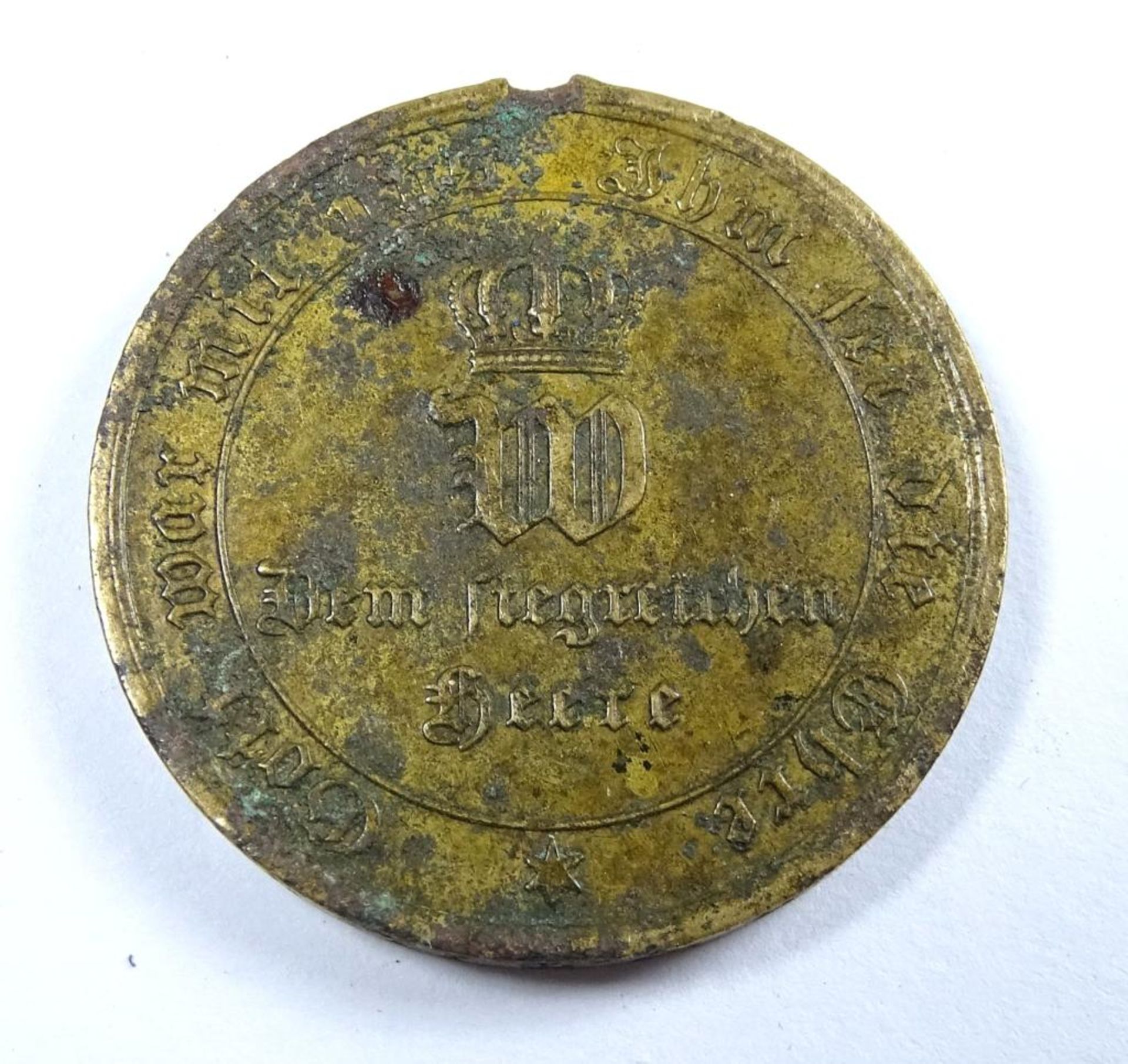 Medaille "Dem Siegreichen Heere", 1870 1871,Altersspuren - Bild 2 aus 2