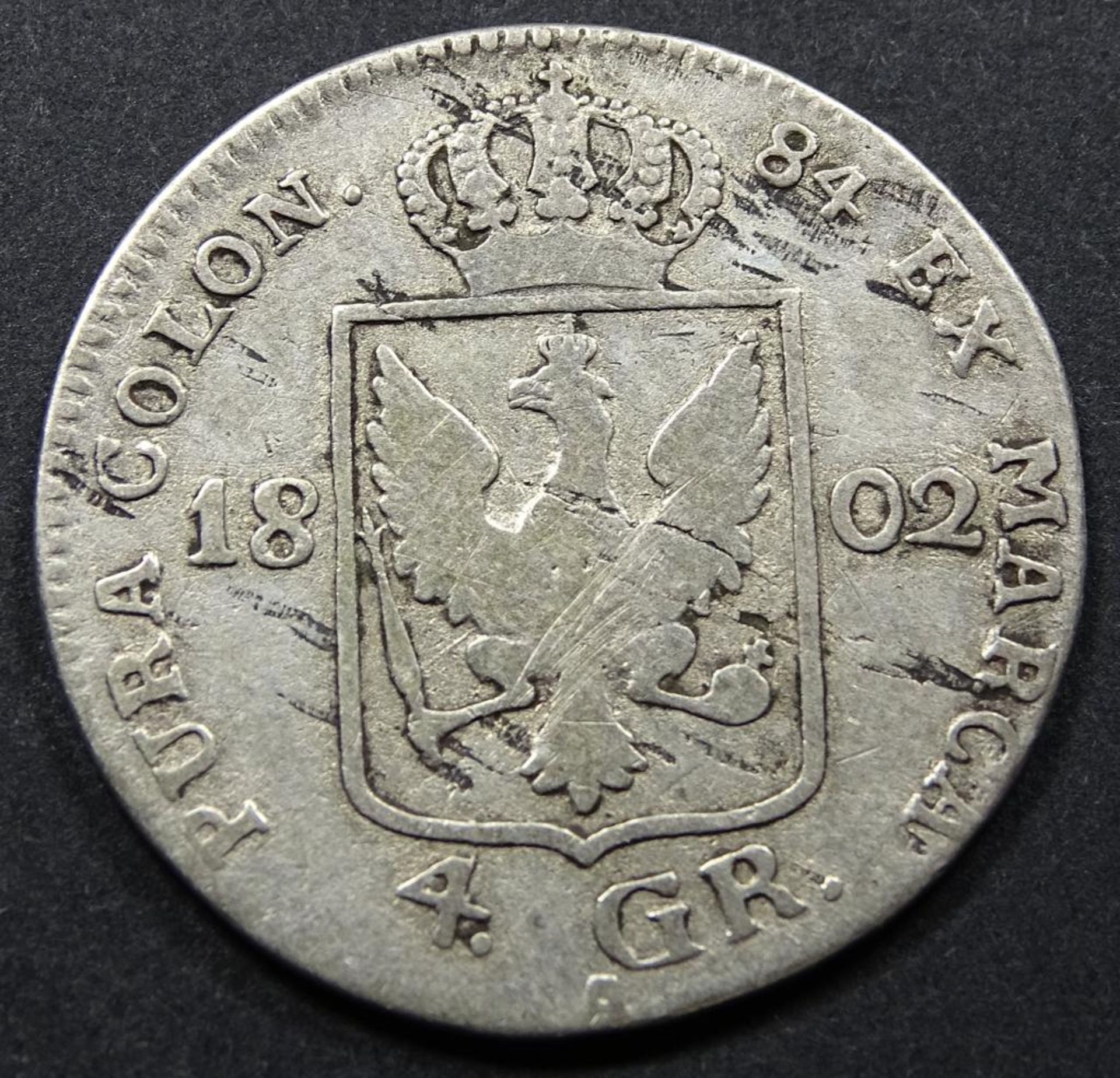 Antike Silbermünze 1802, d-25mm, 4,99gr