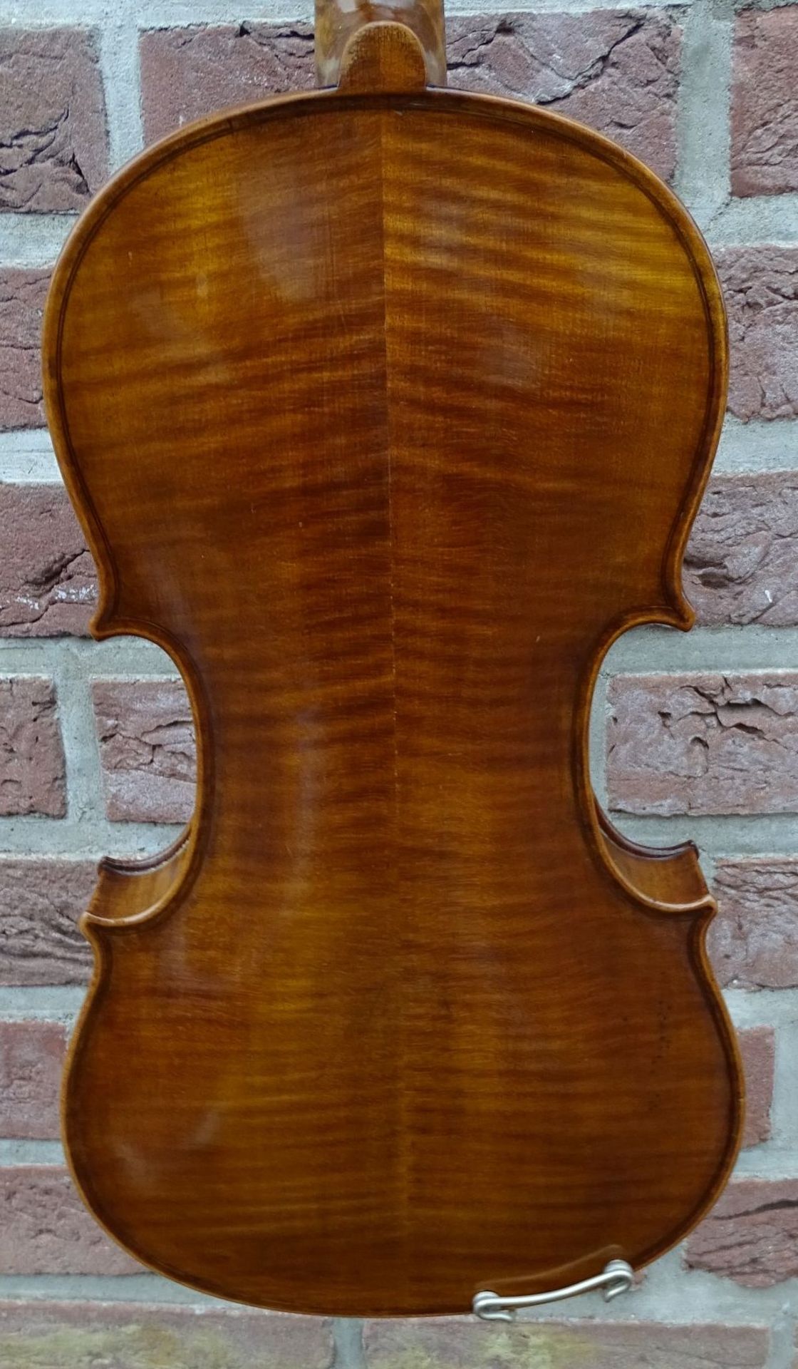 alte Geige mit Bogen in Holz-Geigenkasten, guter Zustand, L-60 cm - Bild 8 aus 10