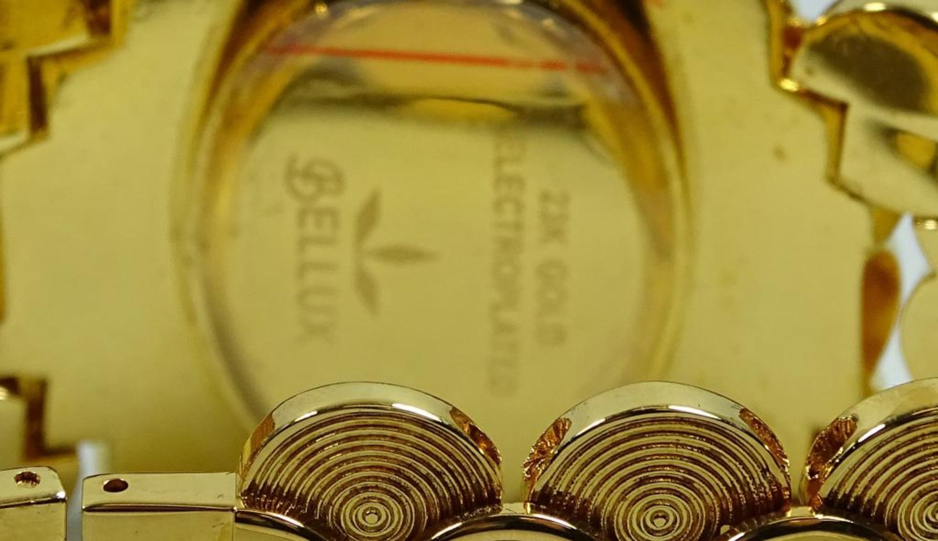 Damen Armbanduhr "Bellux",vergoldet,vergoldet,Quartz,b-35mm - Bild 6 aus 6