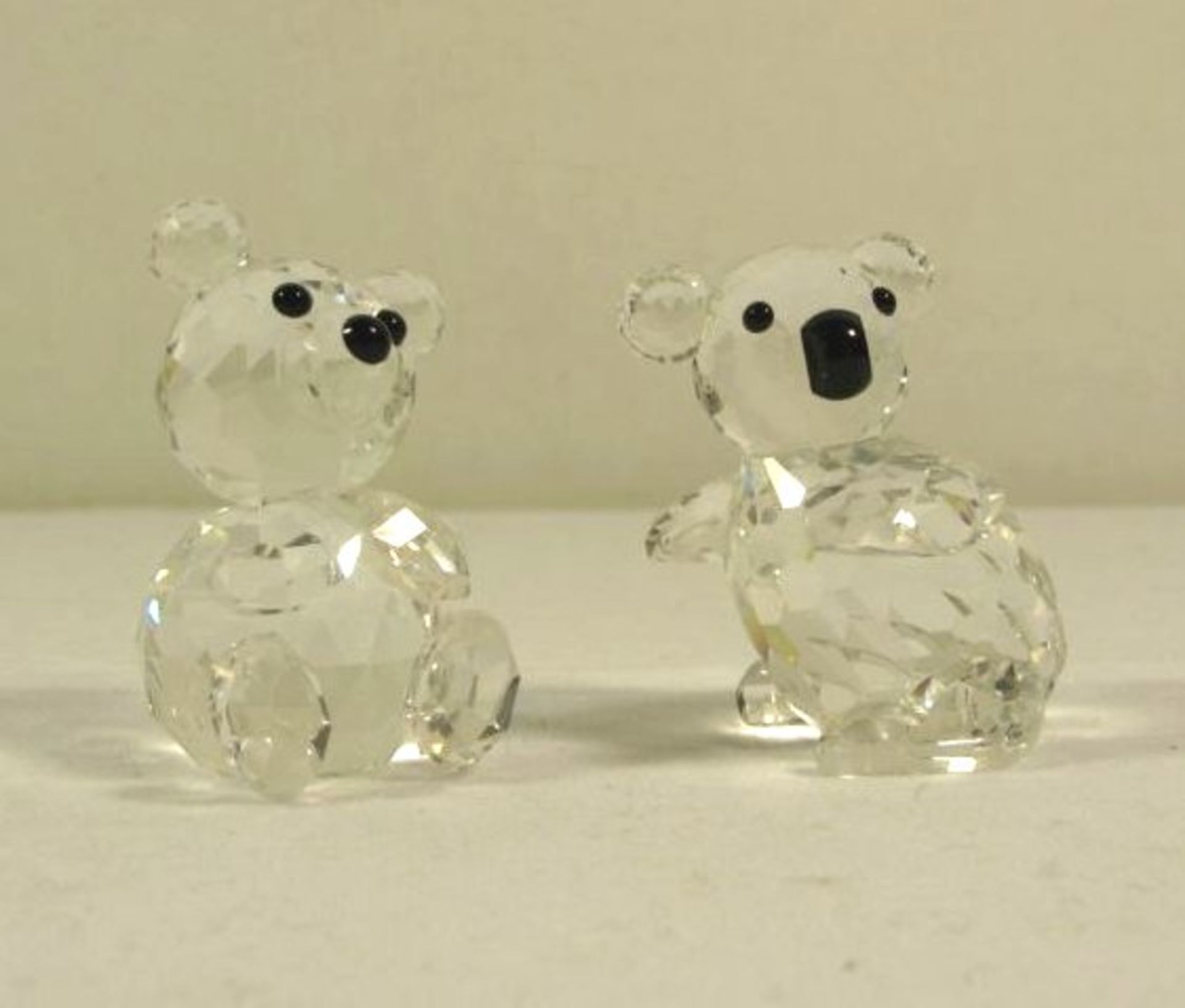 Bär und Koala, Swarovski, ca. H-5cm.