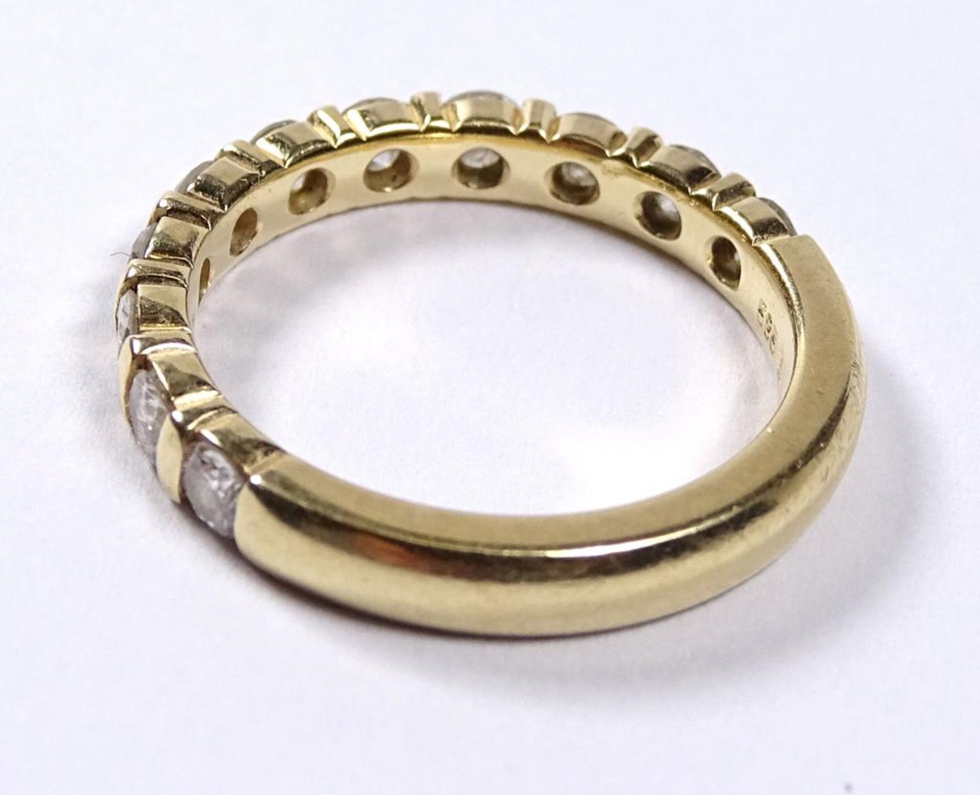 Halbmemory Ring,Gold 585/000, 11 Brillanten zus.ca. 0,60ct., 4,27gr., RG 53 - Bild 4 aus 4