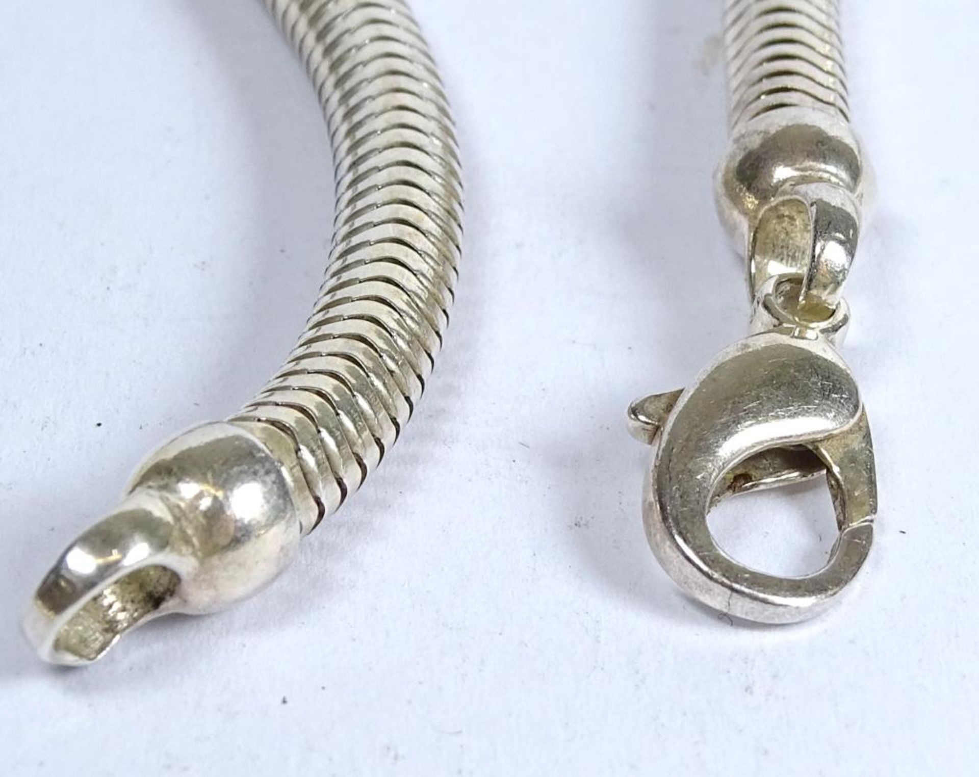 Massive Halskette,Silber -925-,ca.L- 51cm, b-5mm, 45,5gr. - Bild 2 aus 4