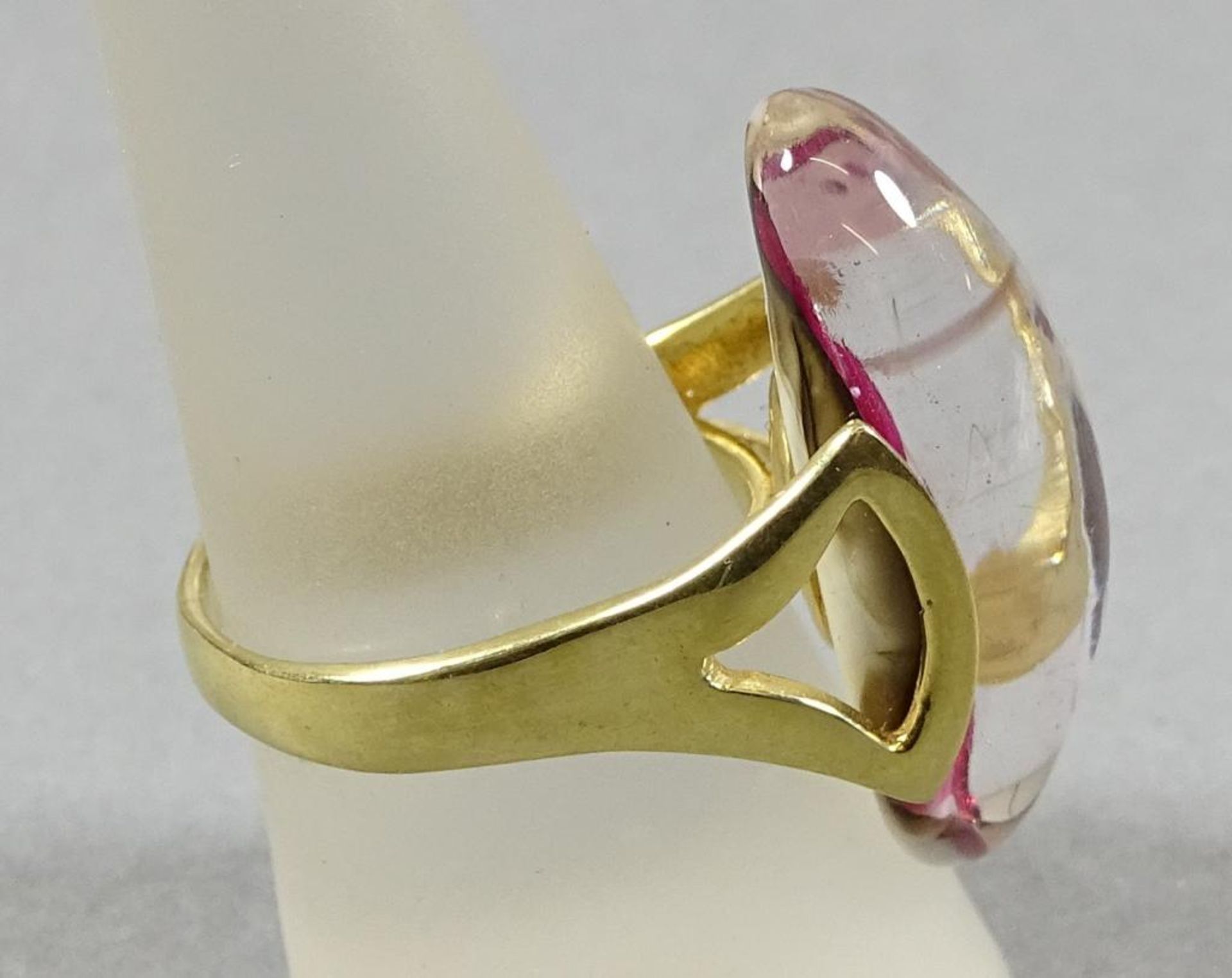 Ring,Silber -925- vergoldet,Murano, RG 57 , 9,8gr. - Bild 2 aus 3