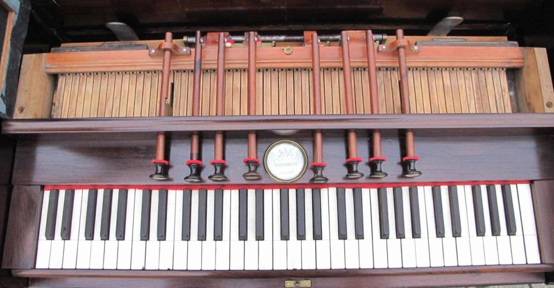 Harmonium "Schiedmayer in Stuttgart", 19. Jhd., guter Zustand, 1x Leiste fehlt, spielbereit, H- - Bild 9 aus 10