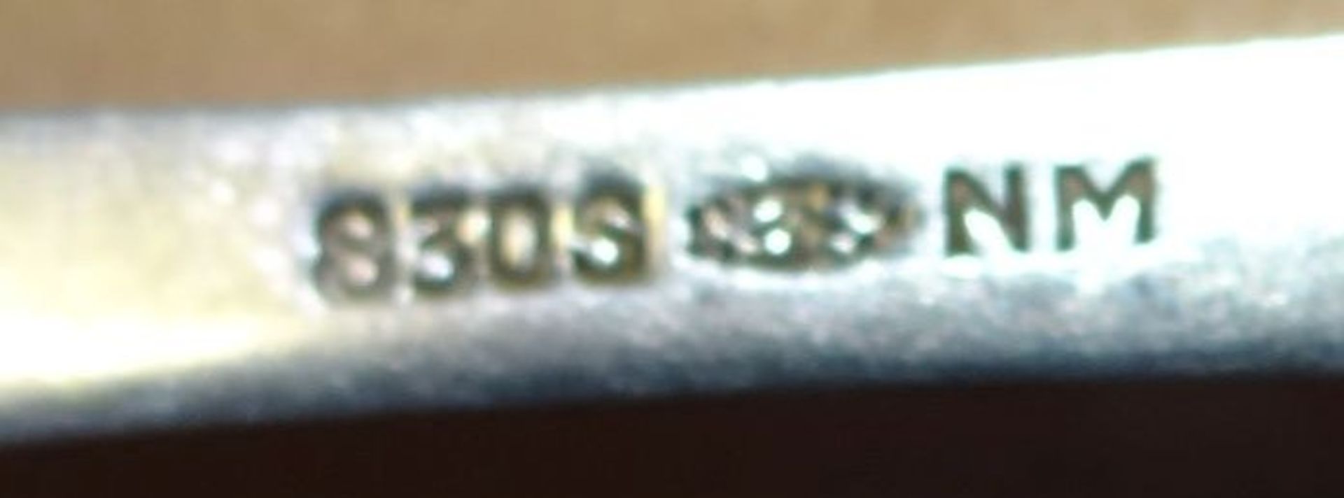 Sahnelöffel, Silber-830-, L-15 cm, 23 gr - Bild 5 aus 5