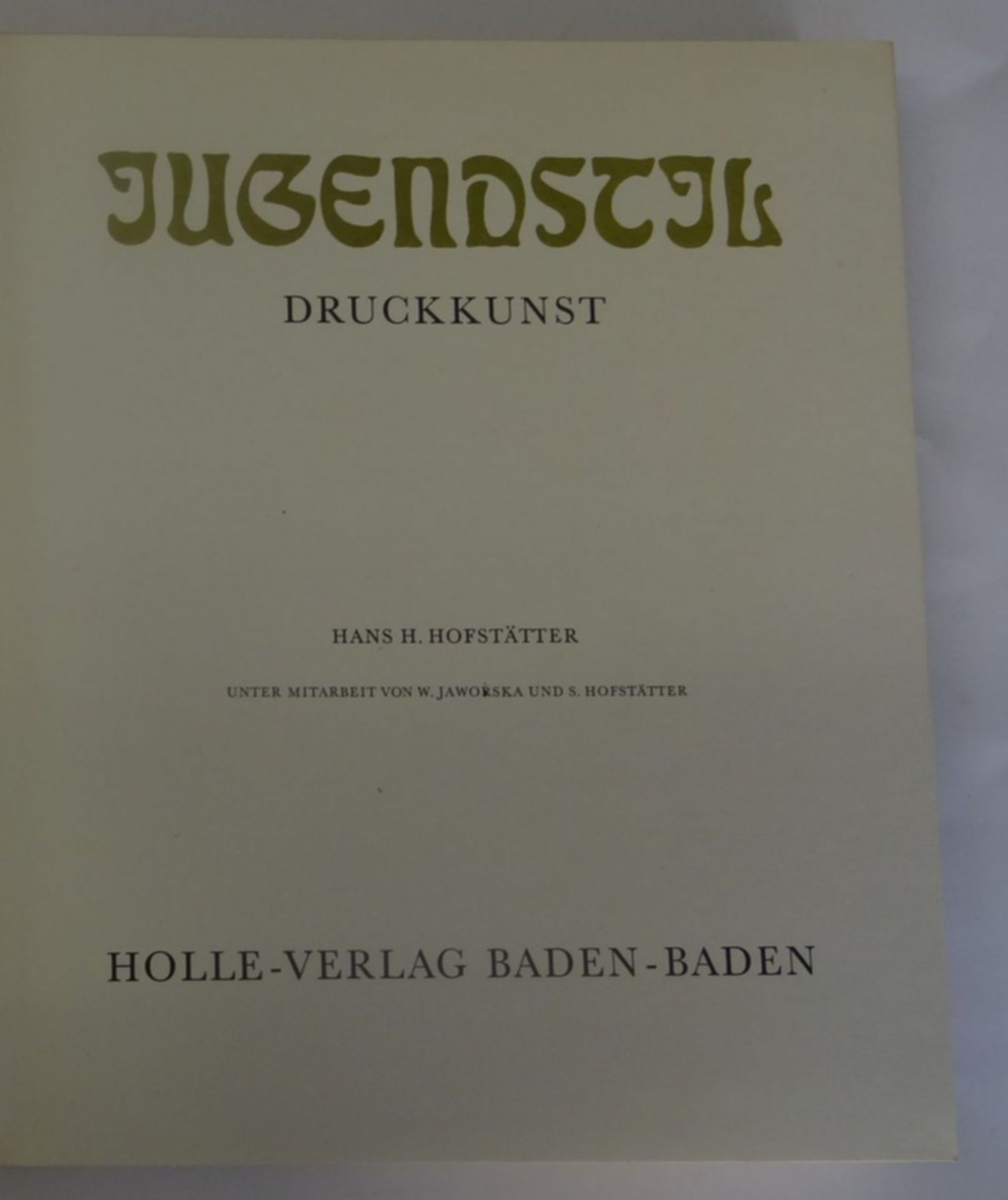 "Jugendstil Druckkunst" Bildband 1973 - Bild 2 aus 8