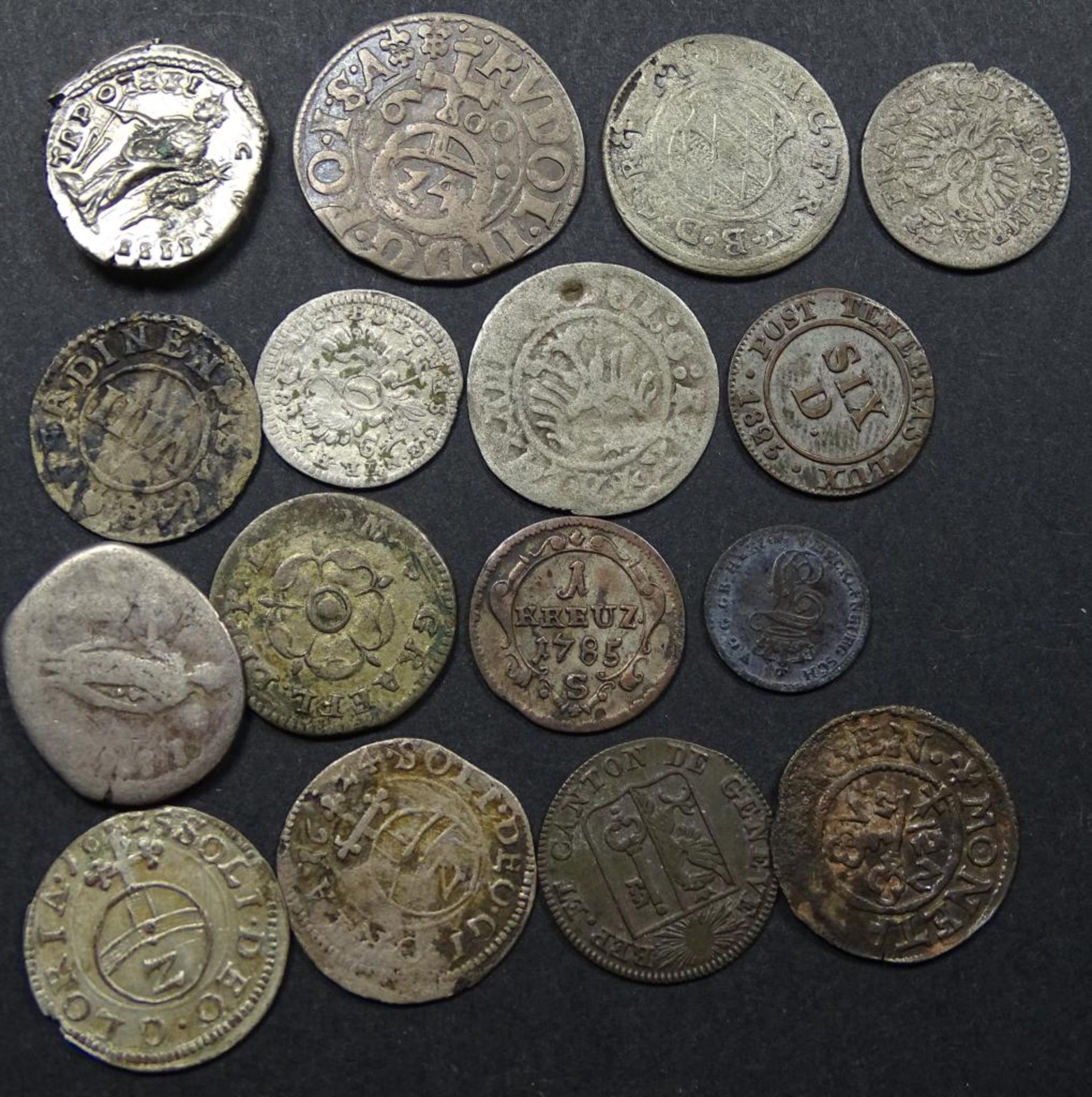 Antike Silber Münzen.ges.gew. 18,0gr - Bild 2 aus 2
