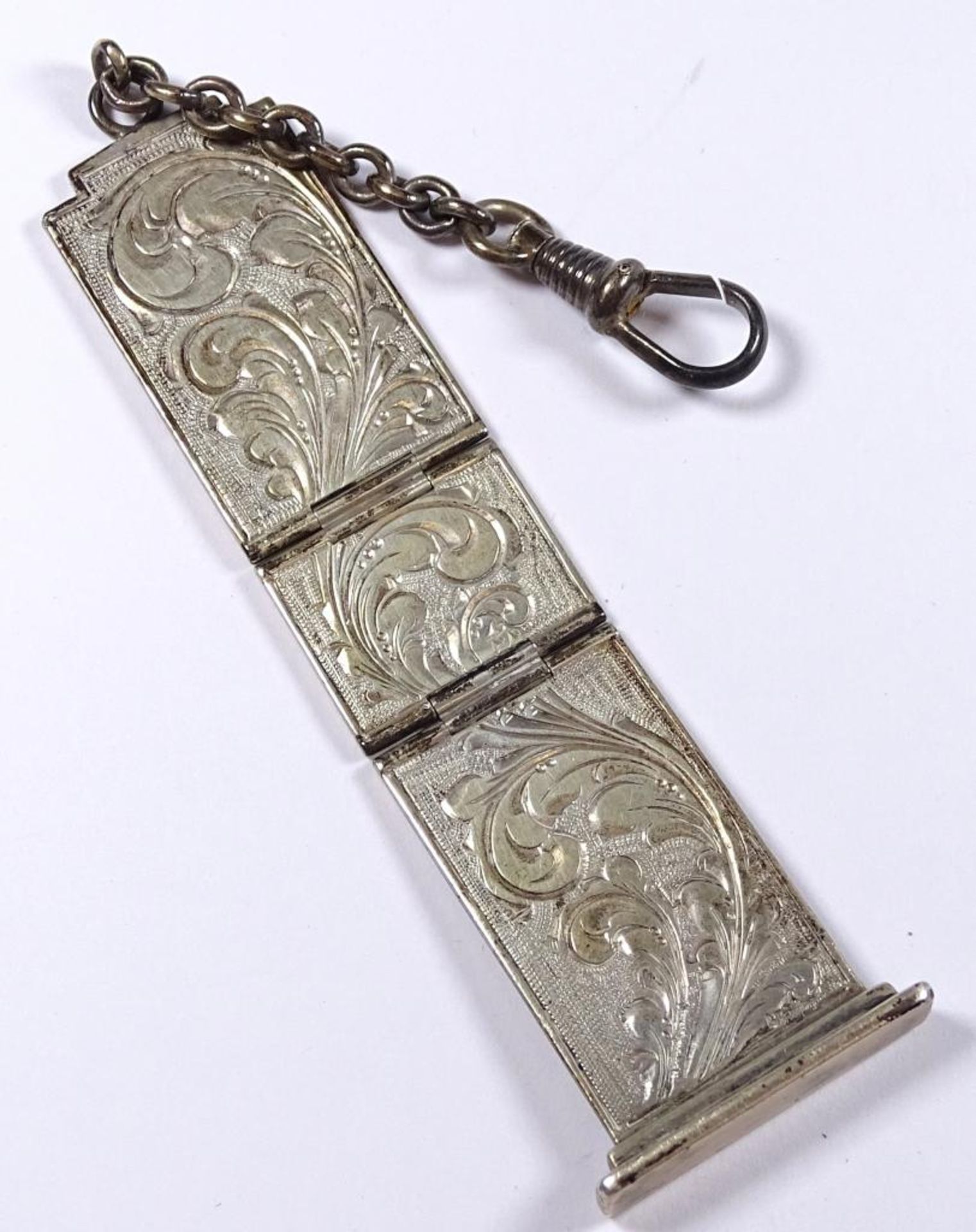 Uhren Chatelaine,Silber -830-,L-. 13,5cm,21,3gr. - Bild 2 aus 2