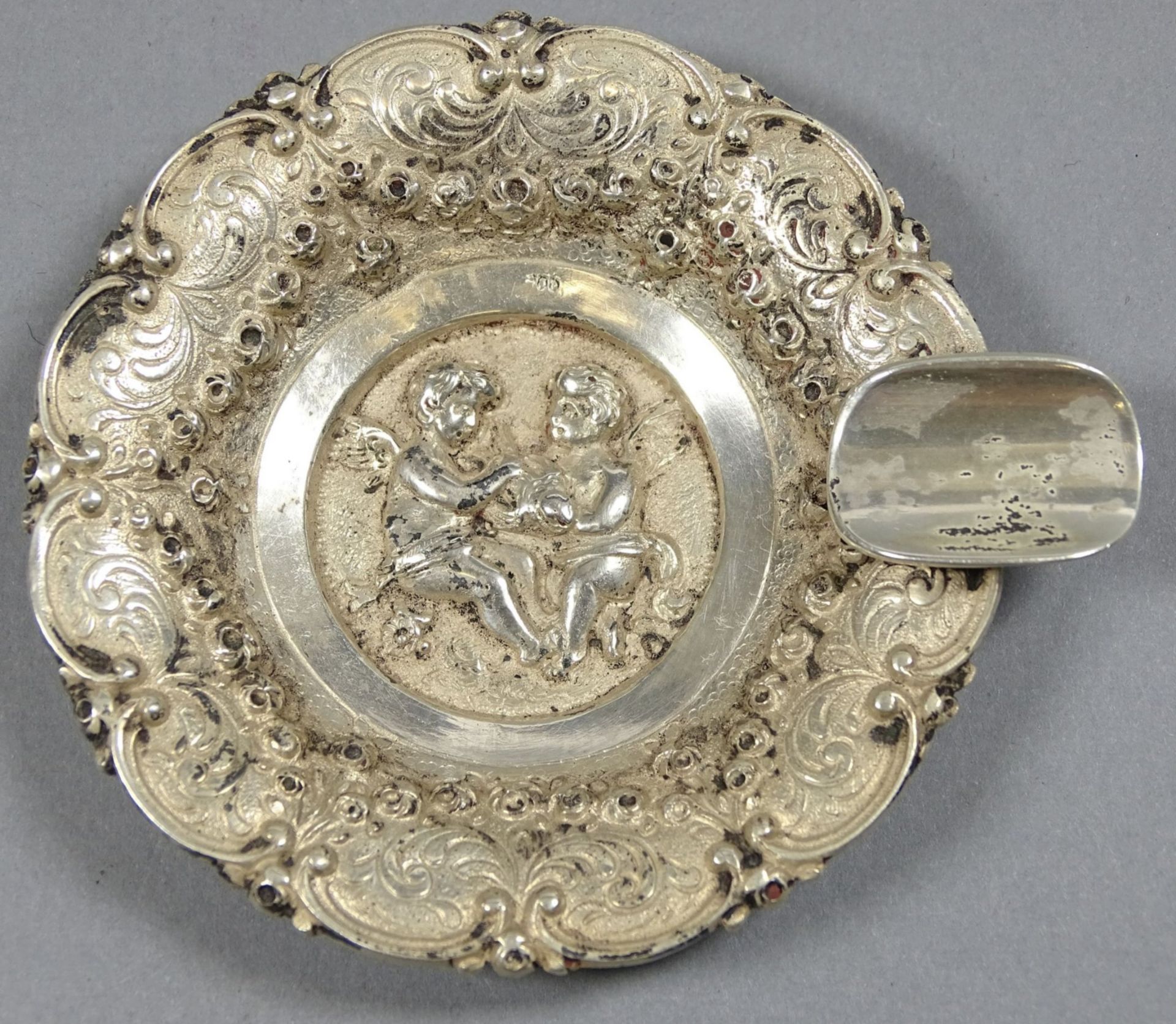kl. Silber-Ascher-800-, Putti, D-7 cm, 42 gr.