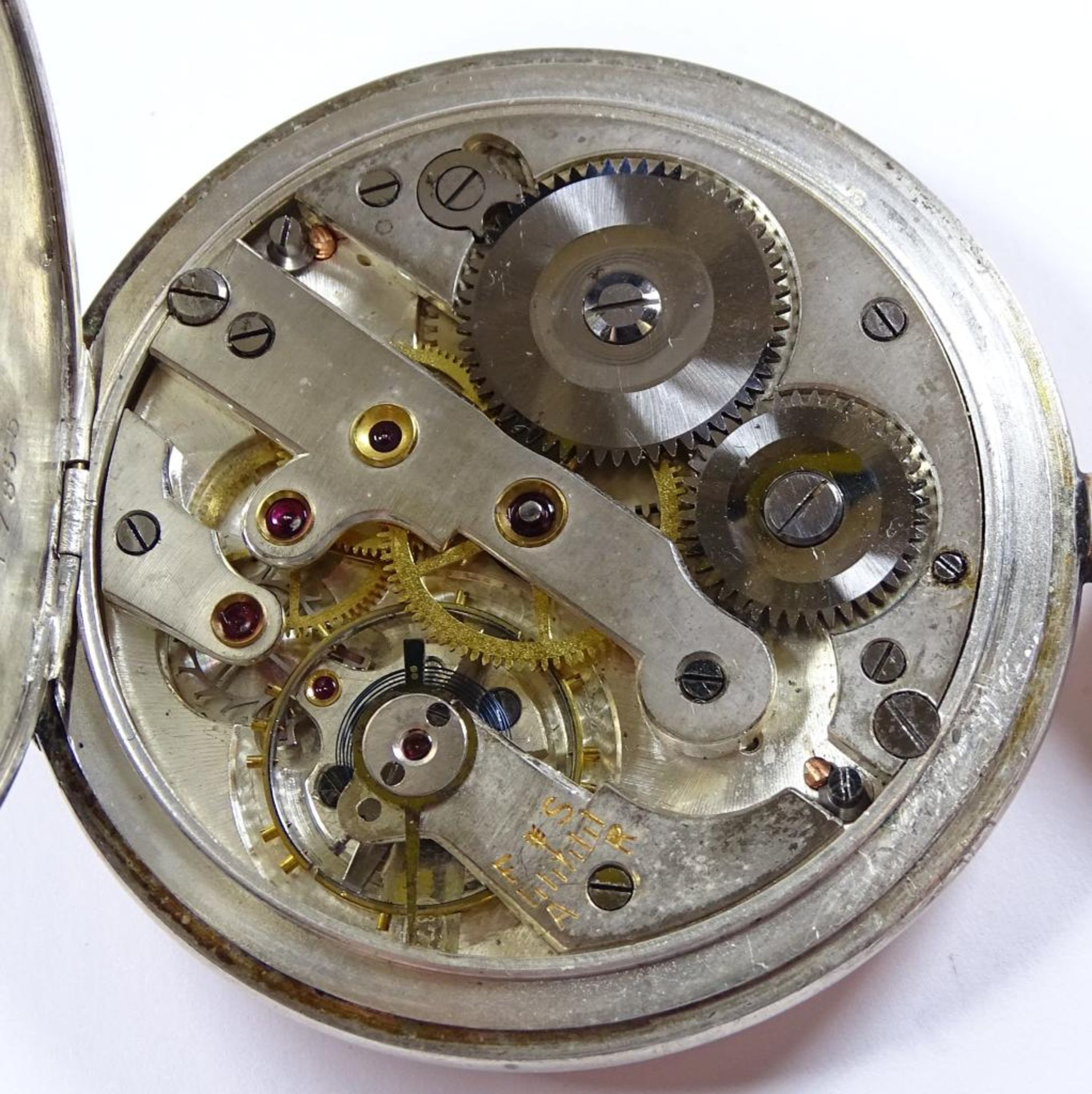 Taschenuhr"Phenix",Silbergehäuse 800er,Handaufzug,Werk läuft,d-49 - Bild 4 aus 4