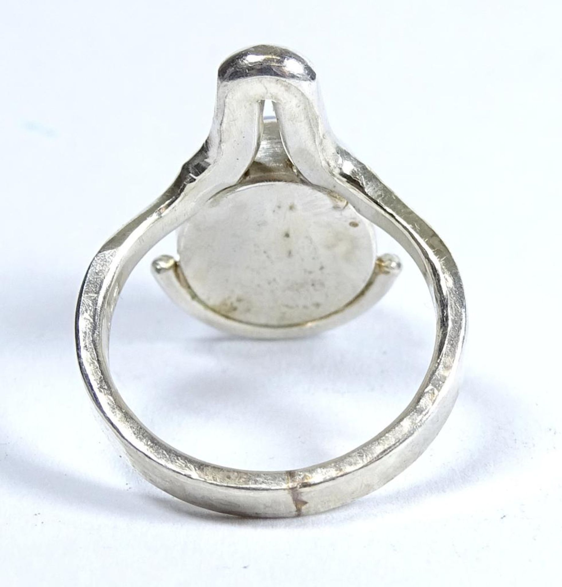 Ring,Silber -925- mit einem Mondstein, 6,70gr. RG 52 - Bild 3 aus 3
