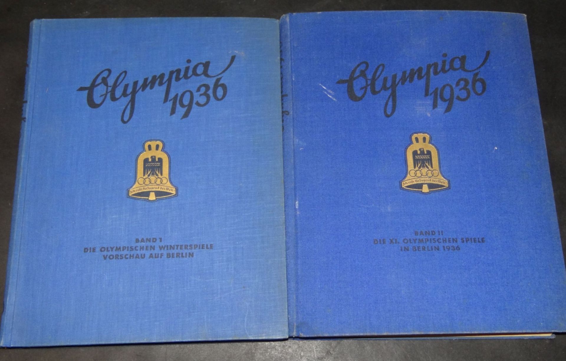 2x Sammelalbum Olympia 1936, Band 1+2, komplett