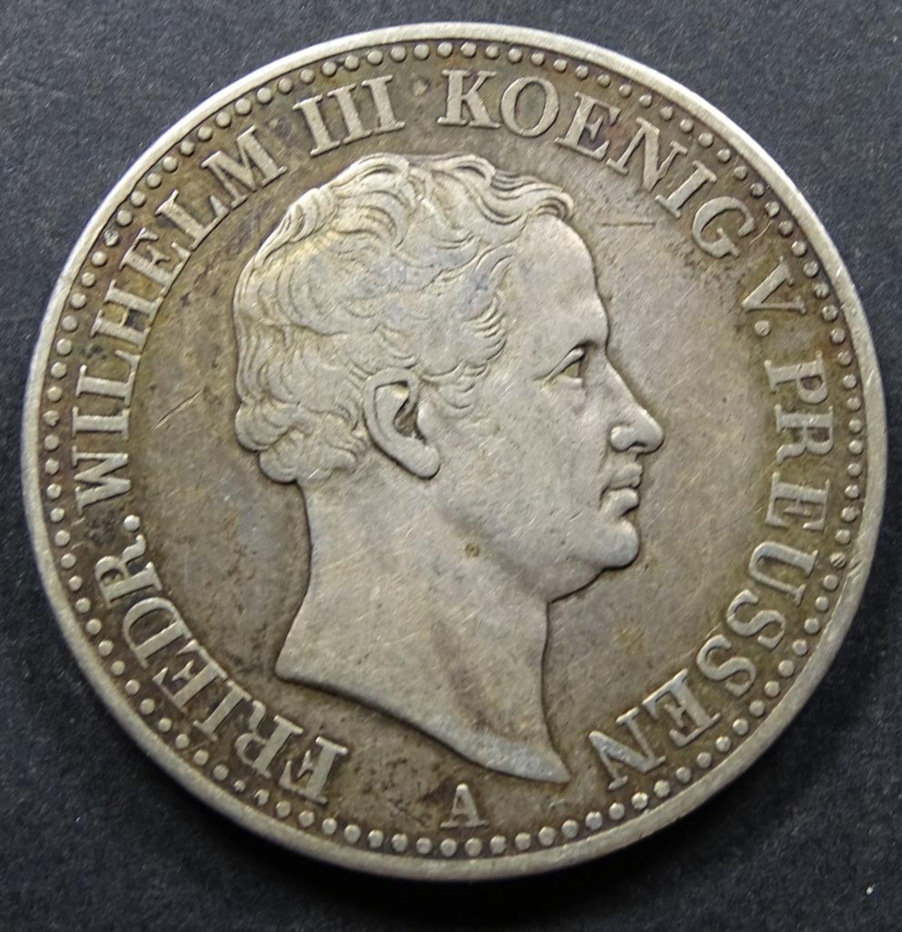 Eine feine Mark 1836,Silber,d- 34mm, 21,9gr. - Bild 2 aus 2