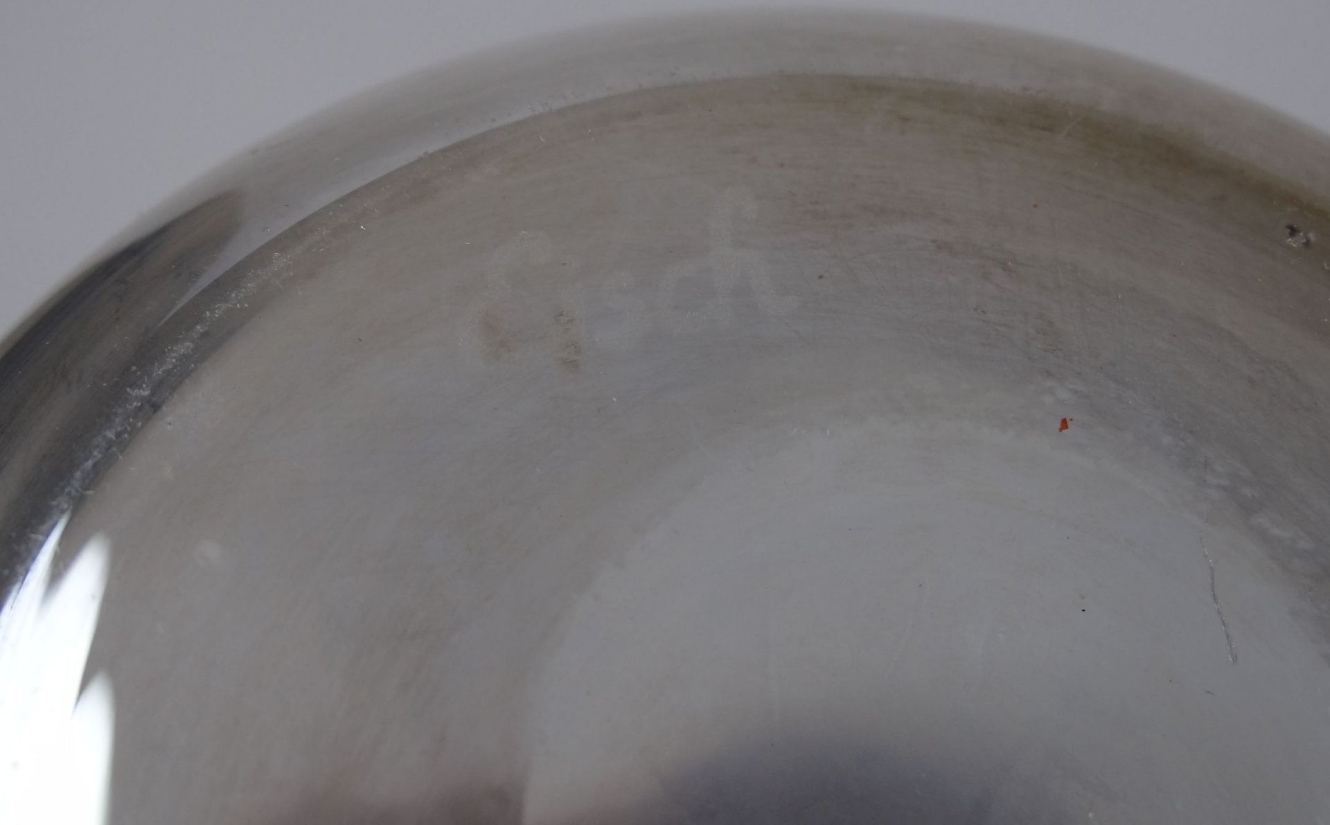 Vase mit blauen Rand, sign. "Eisch", H-16,5 cm - Bild 4 aus 4