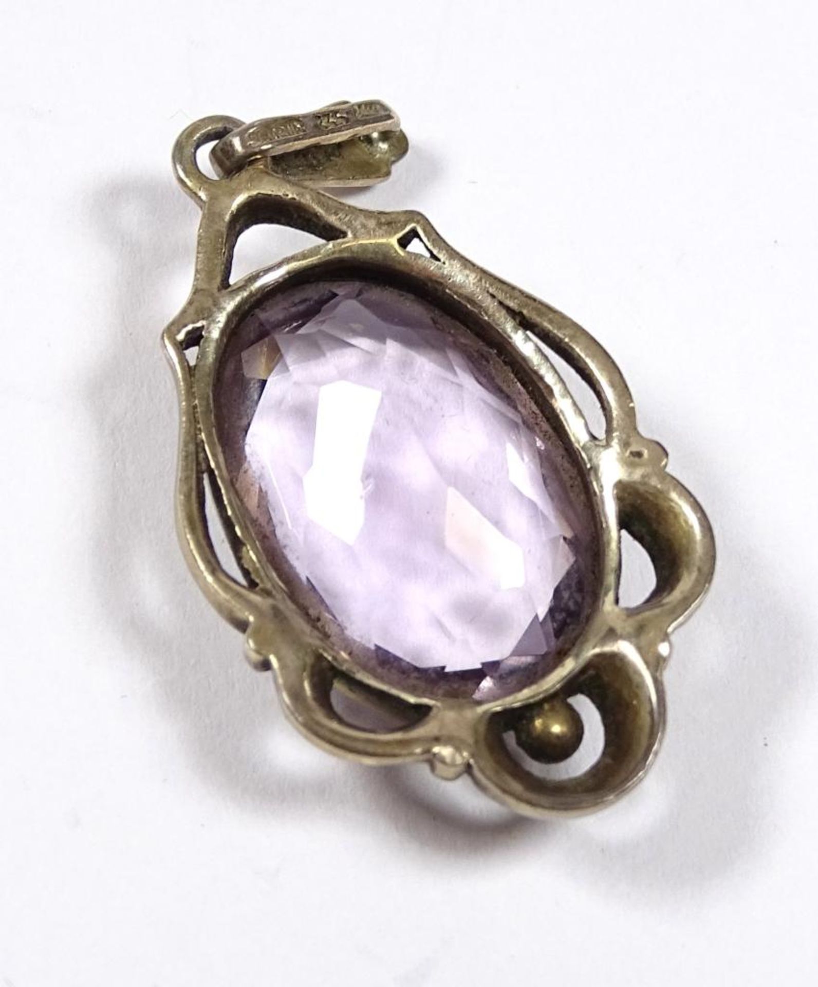 Anhänger,Amethyst,Silber -835-,L-38mm, 5,1gr - Bild 3 aus 3