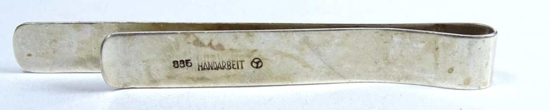 Krawattenklammer,Silber -835- Handarbeit,L-6,8cm, 5,9gr. - Bild 3 aus 3