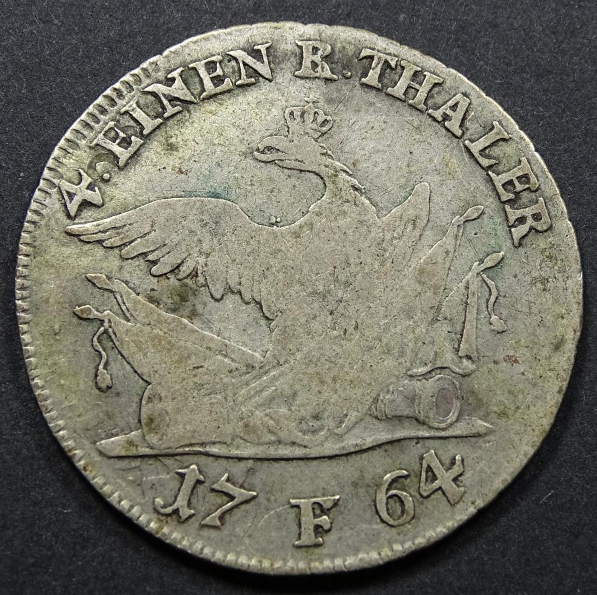 4 Einen Thaler 1764,Silber,d-27mm,5,8gr.