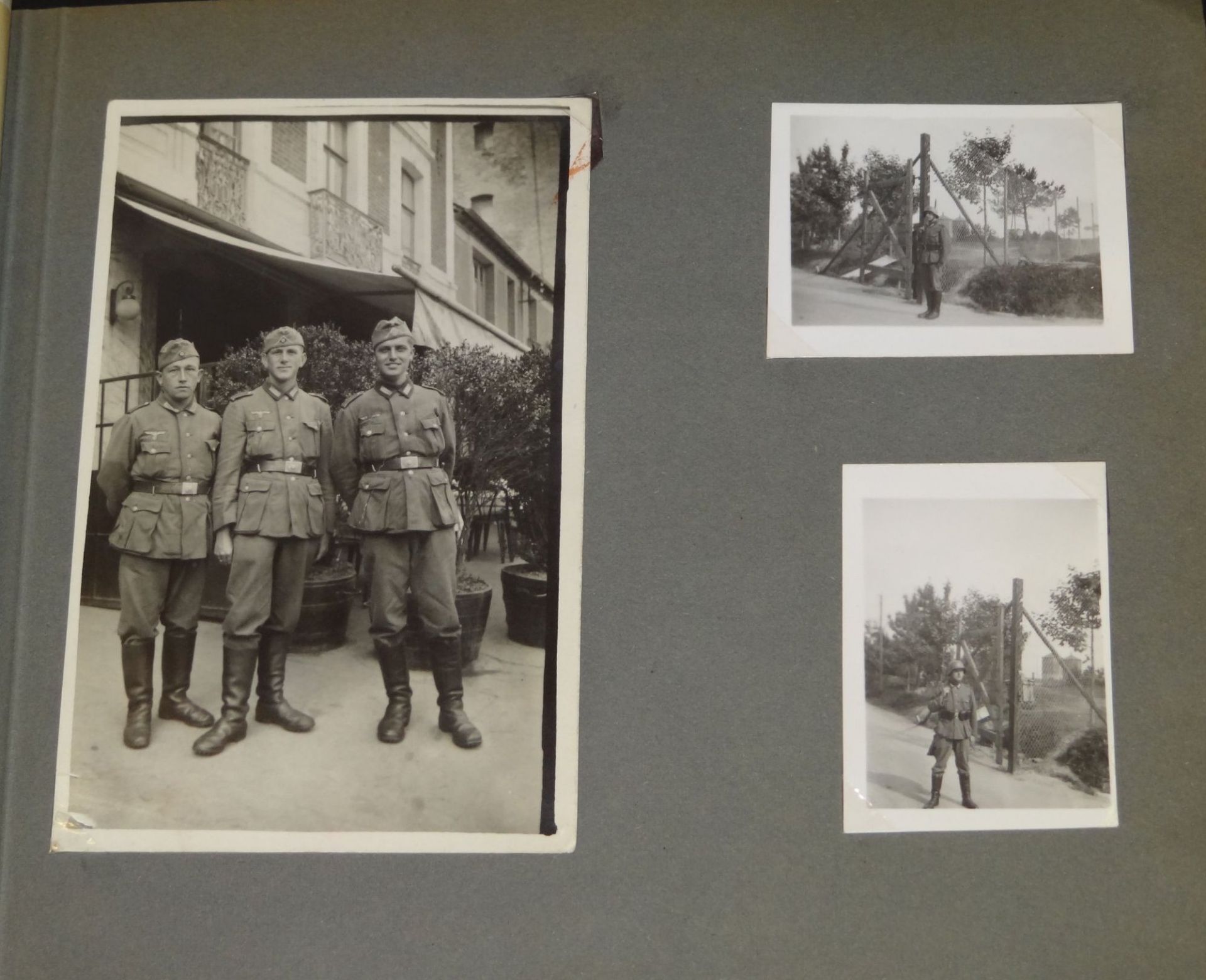 Fotoalbum "Meine Kriegserlebnisse" mit 191 Fotos, hpts. Kasernenleben, aber auch Frankreichfeldzug - Bild 6 aus 10