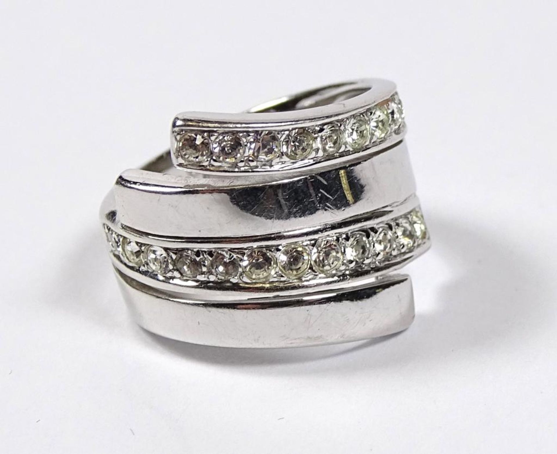 Ring,Silber 925er,Zirkon, 6,1gr., RG 52 - Bild 2 aus 3