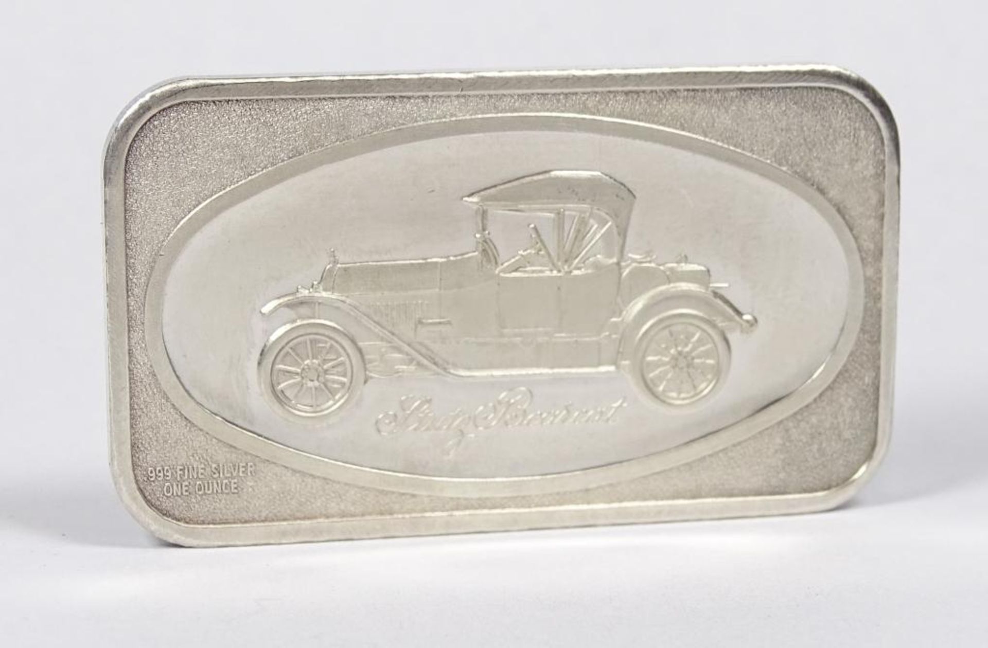 Silber Barren -999- 1 oz. Fine Silver, 49x28mm,31,5gr.