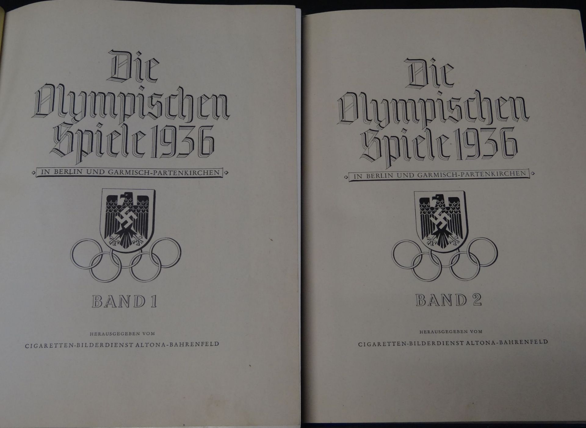 2x Sammelalbum Olympia 1936, Band 1+2, komplett - Bild 2 aus 6