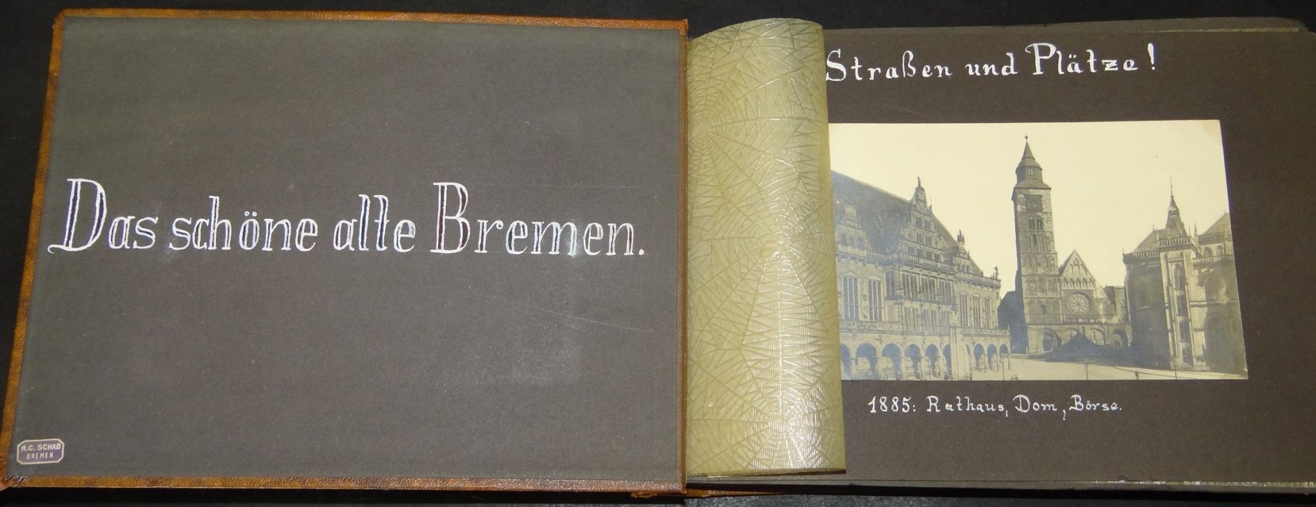 Fotoalbum mit 49 Fotos "Bremen" beschriftet, um 1900