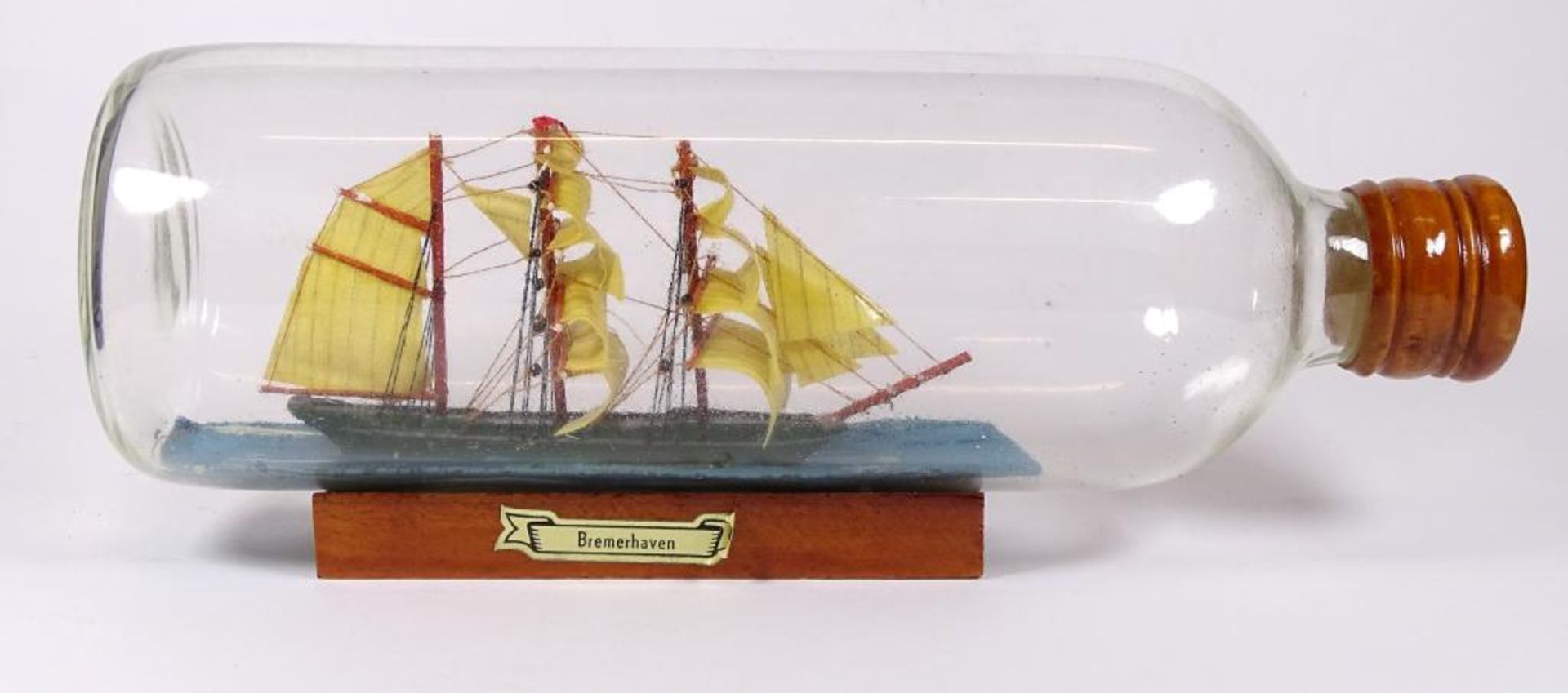 Buddelschiff,"Bremerhaven", L-25 cm