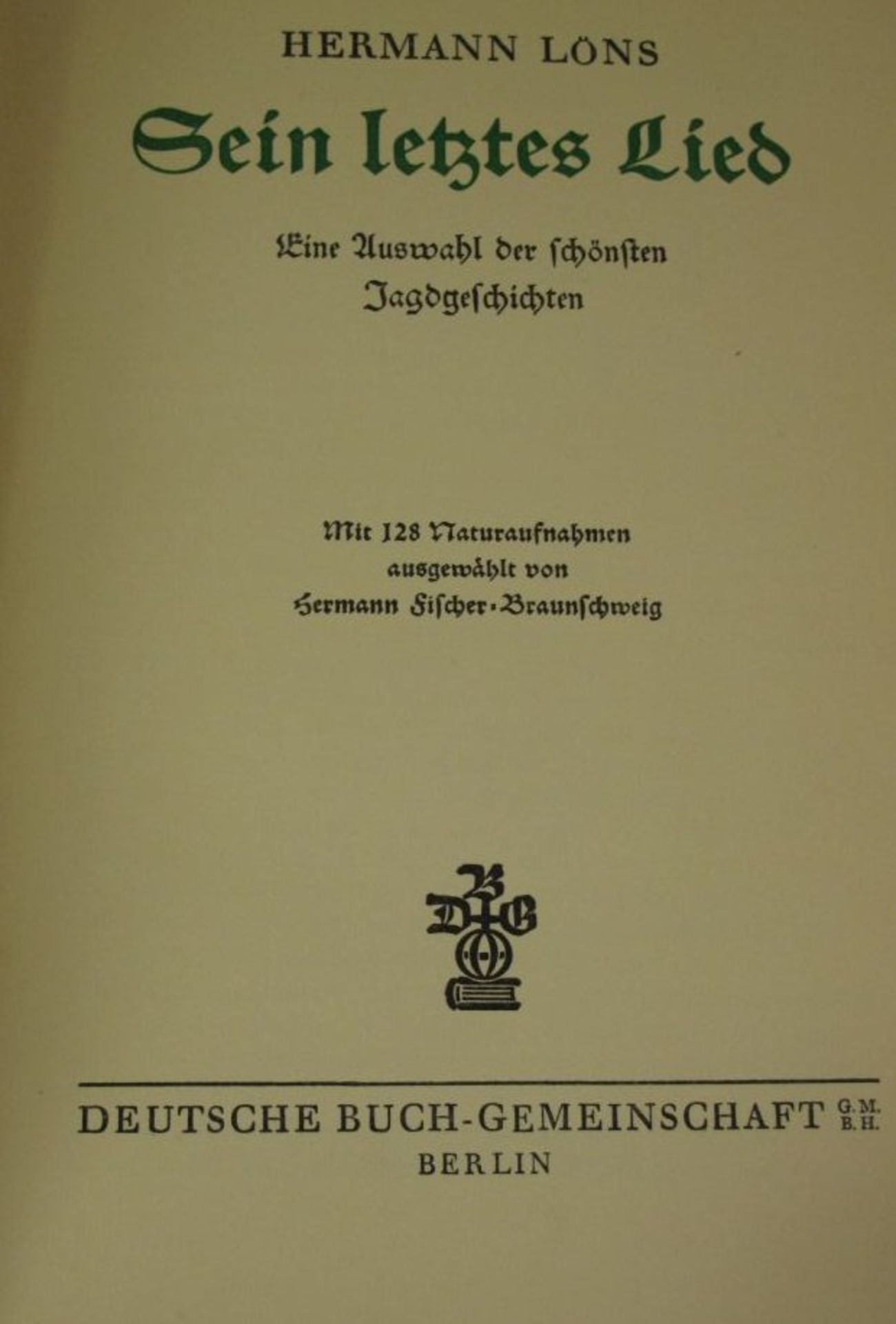 Ein letztes Lied, Hermann Löns, 1924. - Bild 2 aus 2