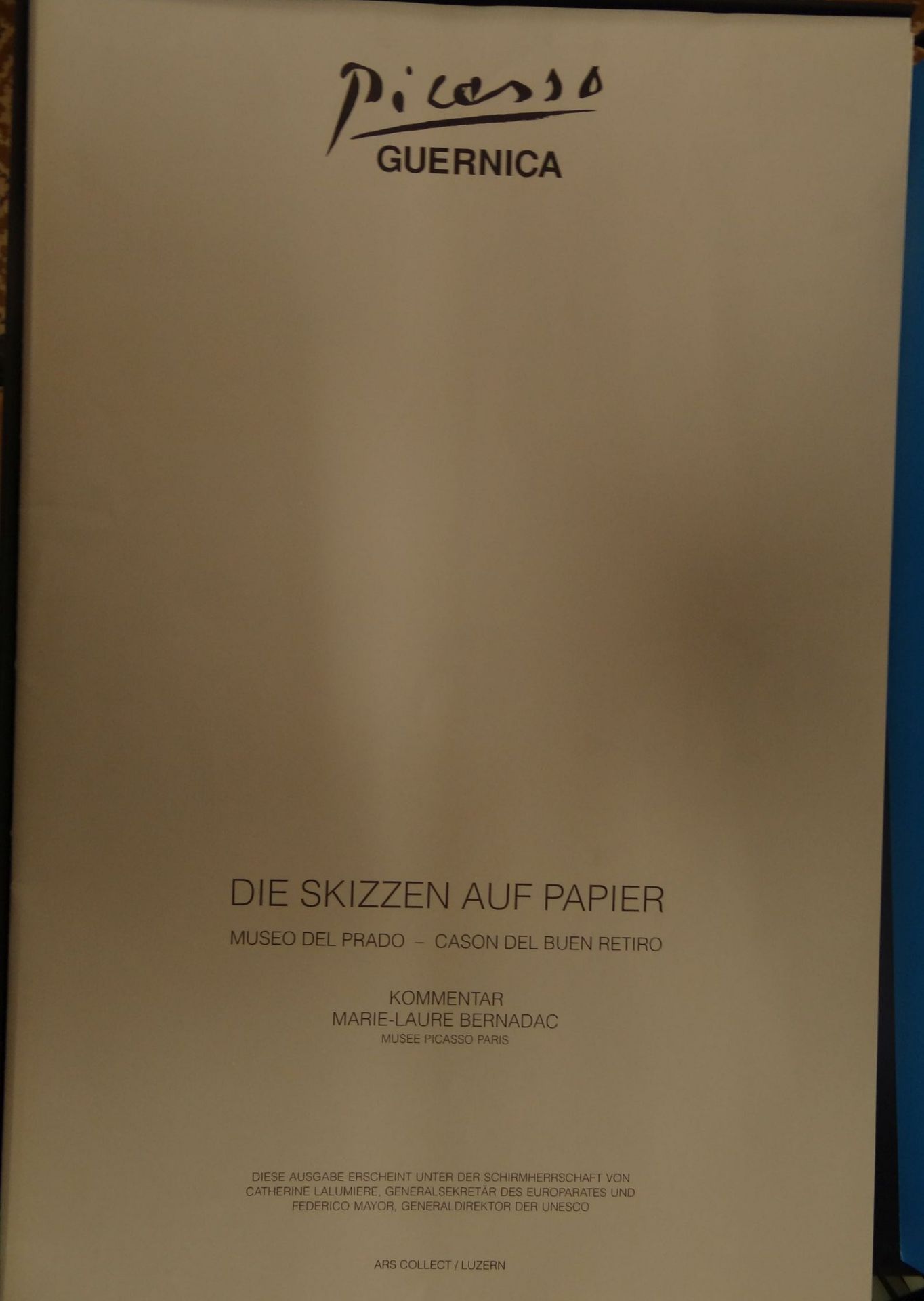 Pablo PICASSO (1881-1973) grosse Mappe "Guernica" in 200-er Auflage, dies Nr.AC13/200, Grösse - Bild 2 aus 10