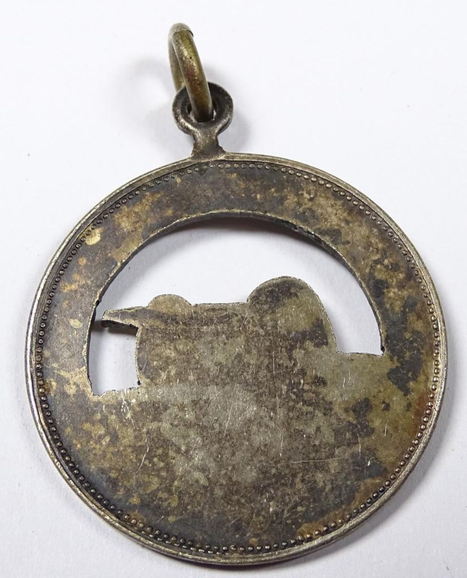 Kaiserliches Artillerie Abzeichen,Medaille "Sektion Essen",Silber vergoldet,nicht gestempelt - Bild 2 aus 2