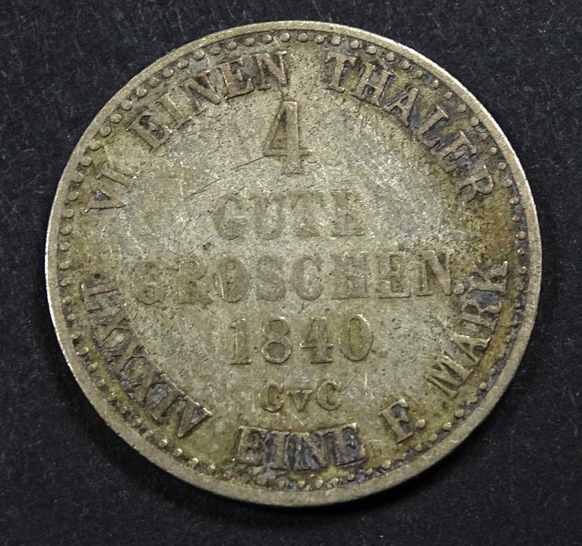 4 gute Groschen,1840, Braunschweig,s-ss,d-23mm