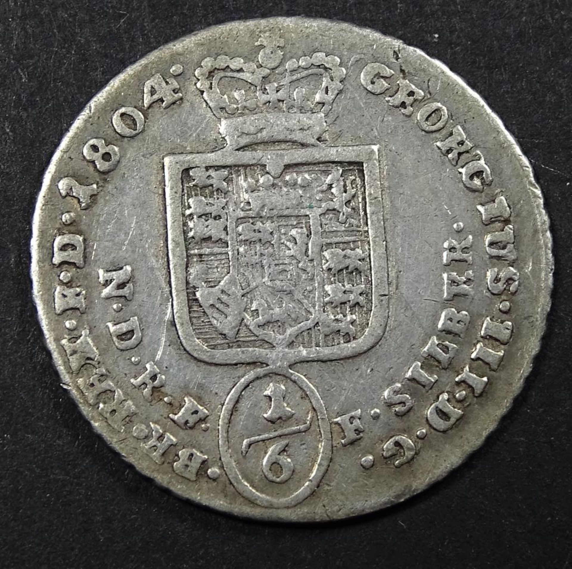 Silber Kreuzer,Georg III,1804,ss+