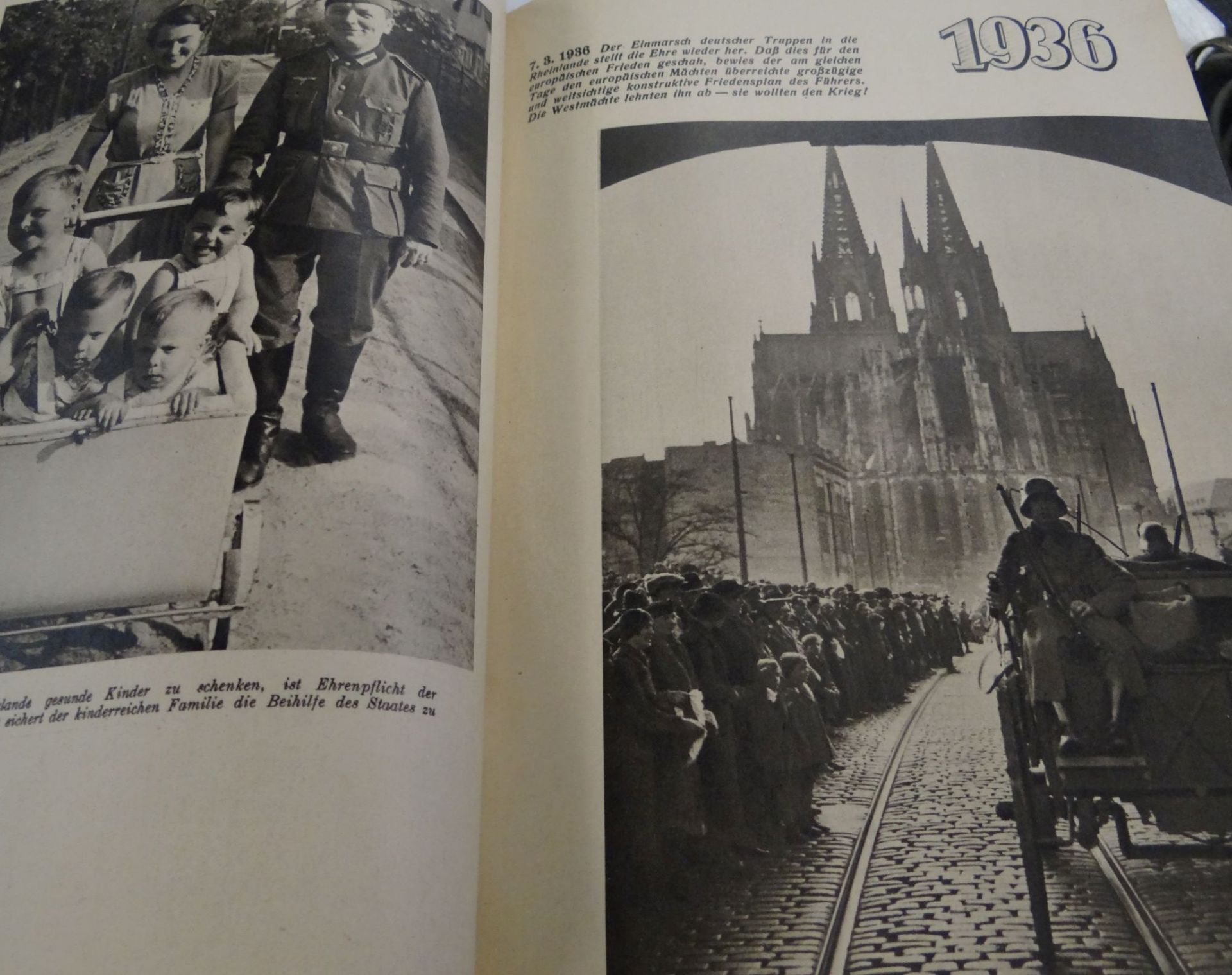 "Das Reich Adolf Hitlers" 1940, Illustrierte, PP, Einband eingerissen, Weihnachtsbuch der - Bild 3 aus 4