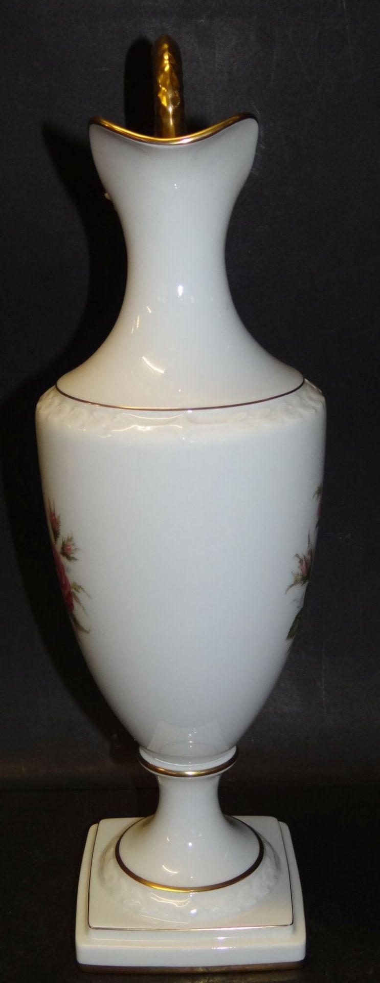 hohe Henkelvase "Kaiser", Rosendekor, H-33 cm - Bild 2 aus 5